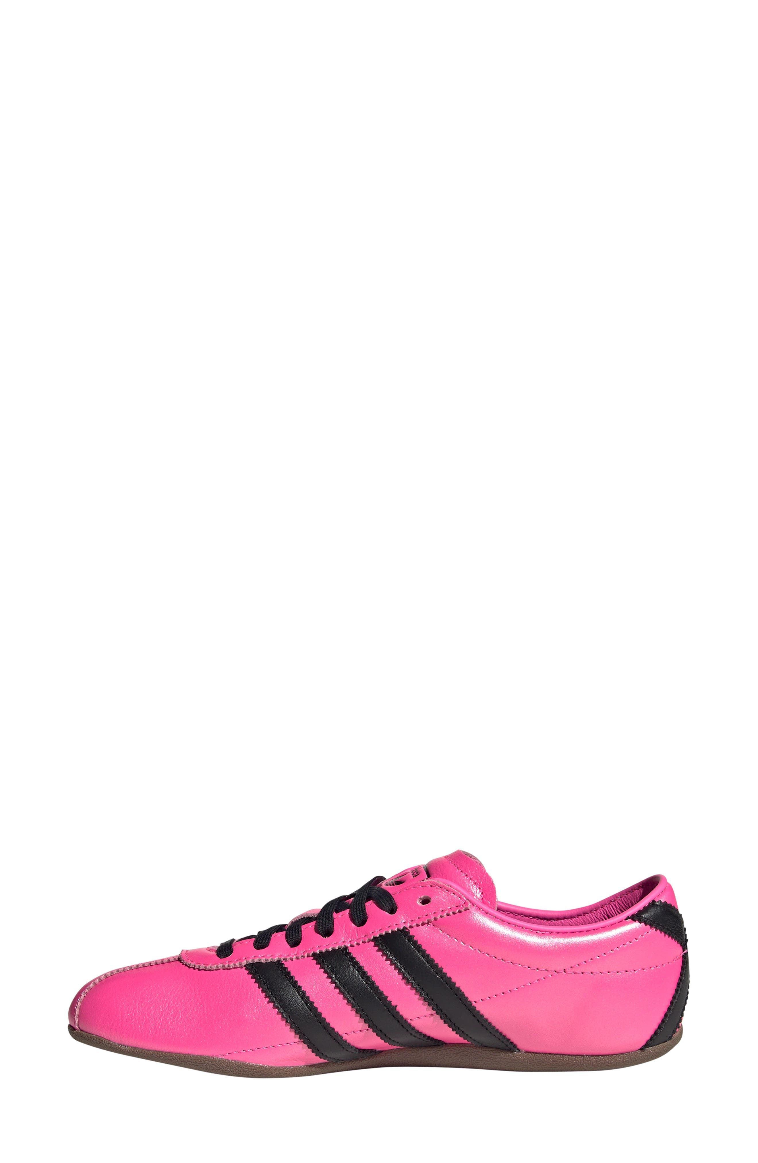 adidas Tokyo Decon Low Top Leather Sneaker in Lucid Pink/Black/Gum at Nordstrom - 6