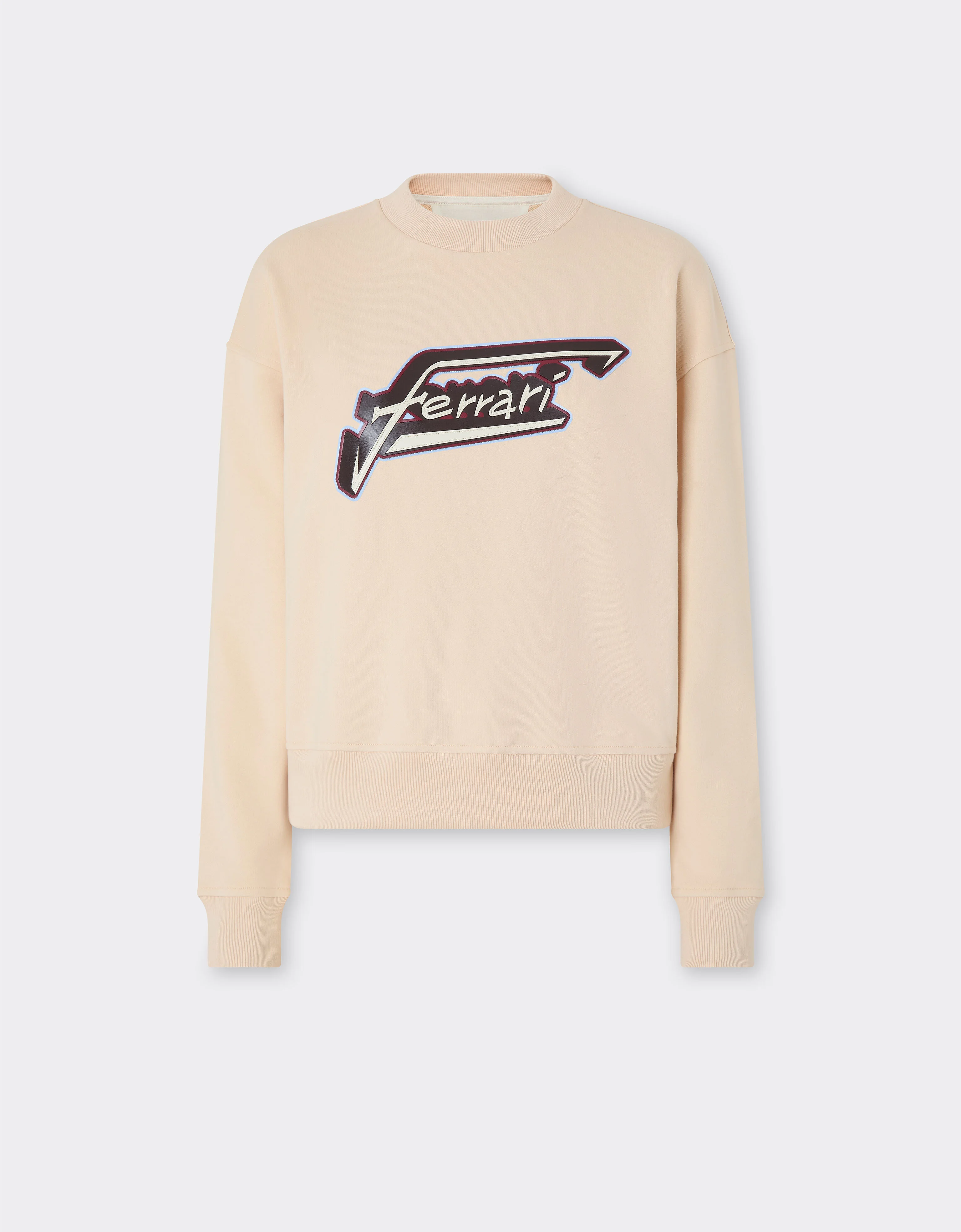 Cotton sweatshirt with Ferrari patch - 1
