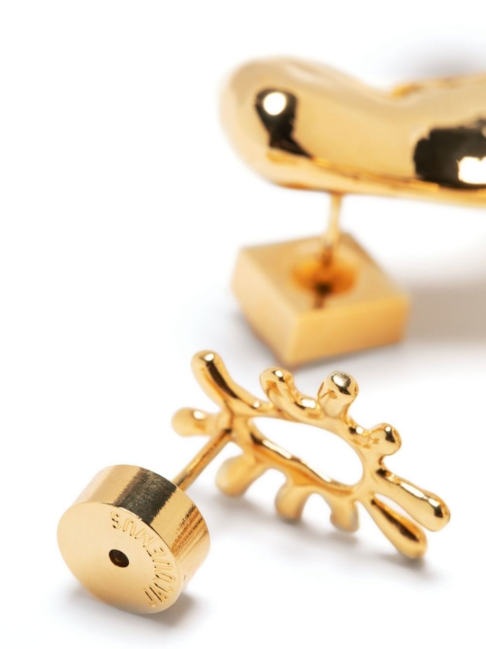 sculpted pendant earrings - 4