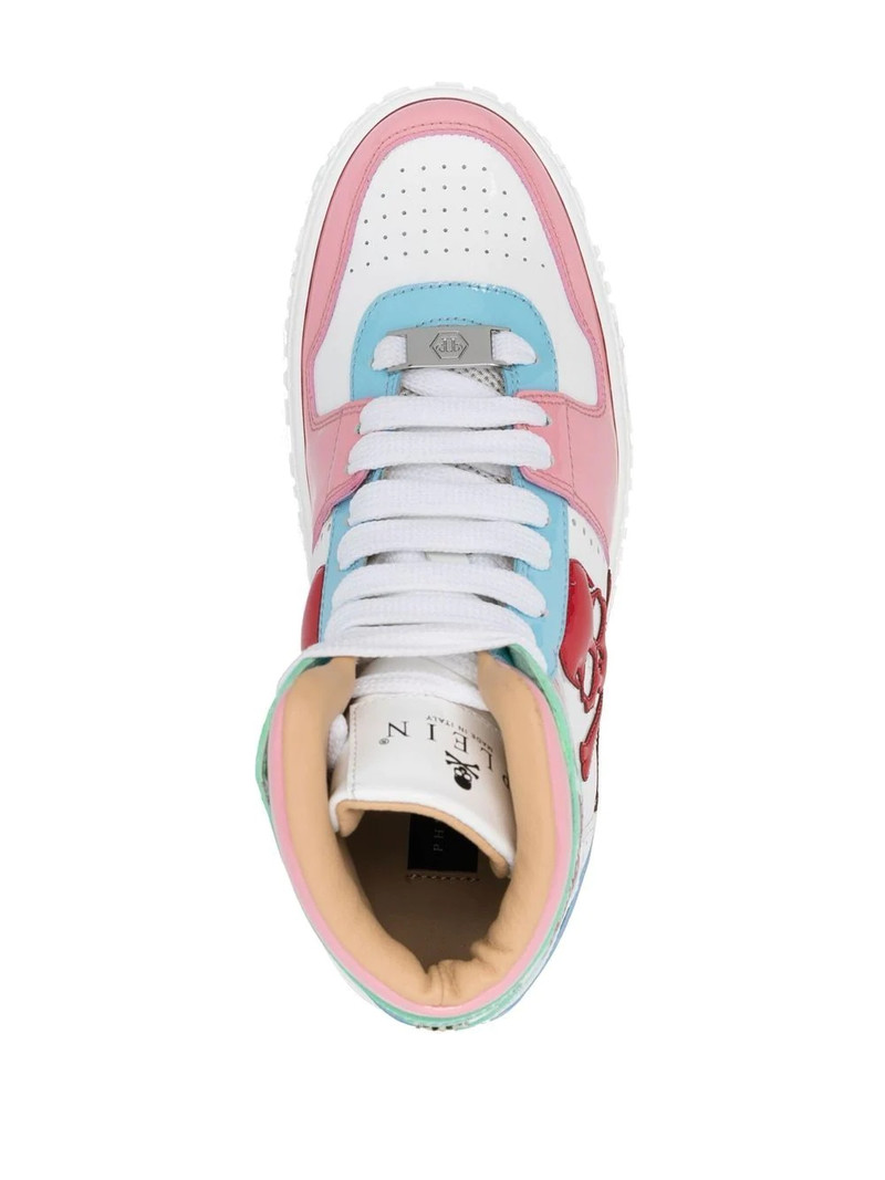 Skull high-top sneakers 4