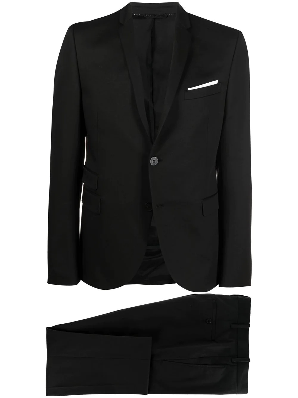 single-breasted two-piece suit - 1