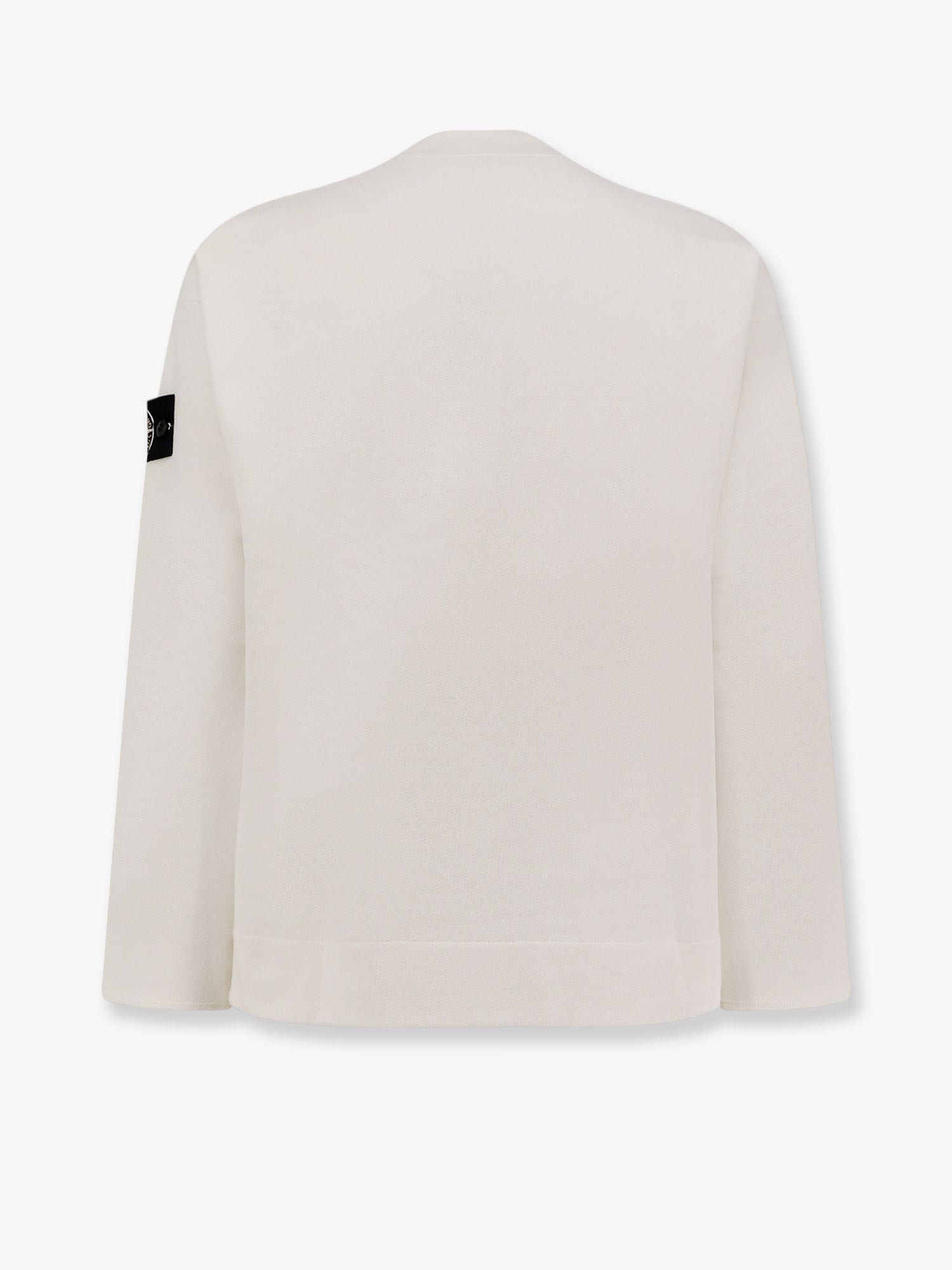 Stone Island Men Cotton Sweatshirt With Knitted Insert - 2