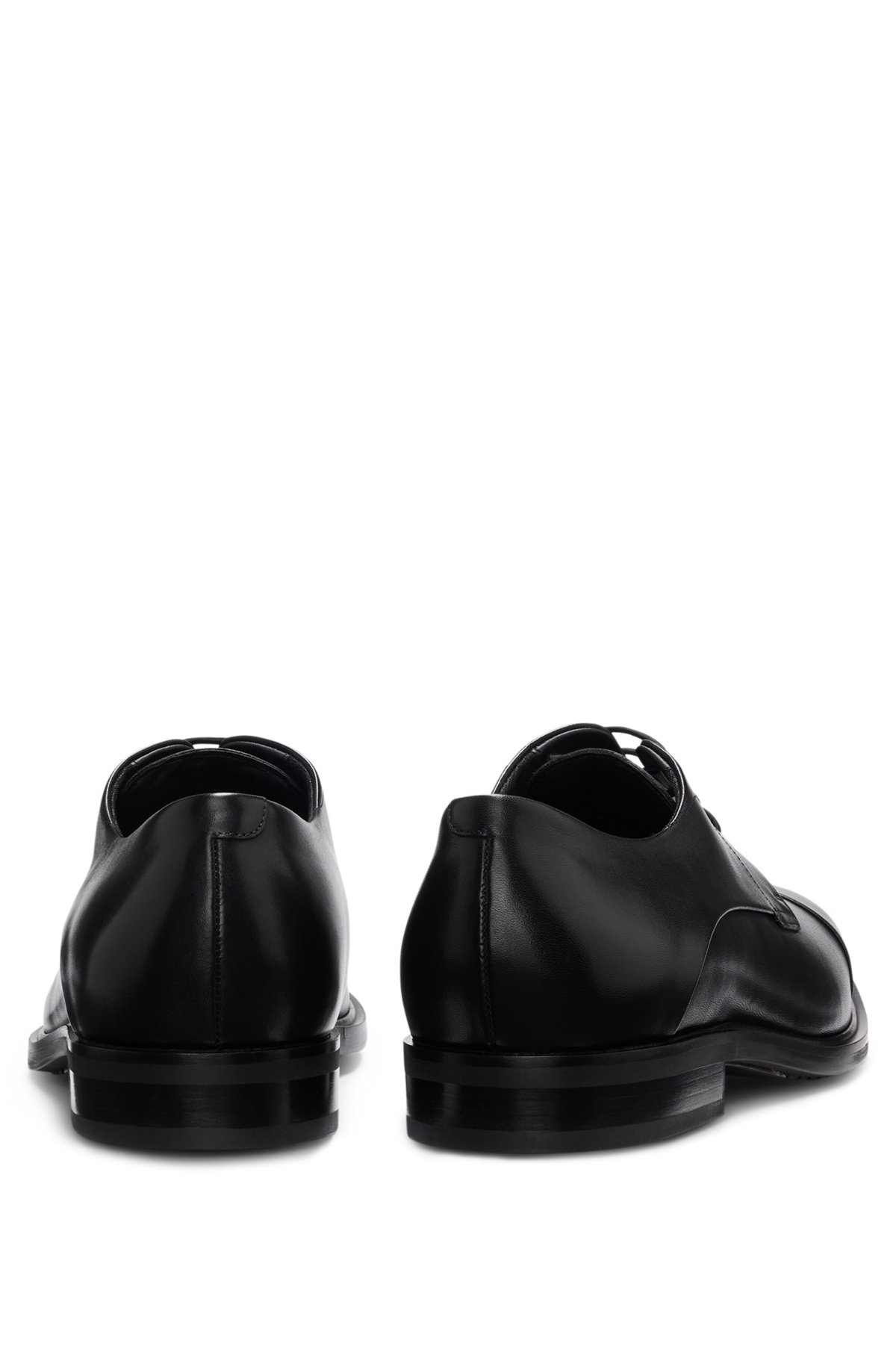 LEATHER DERBY SHOES WITH CAP TOE - 5