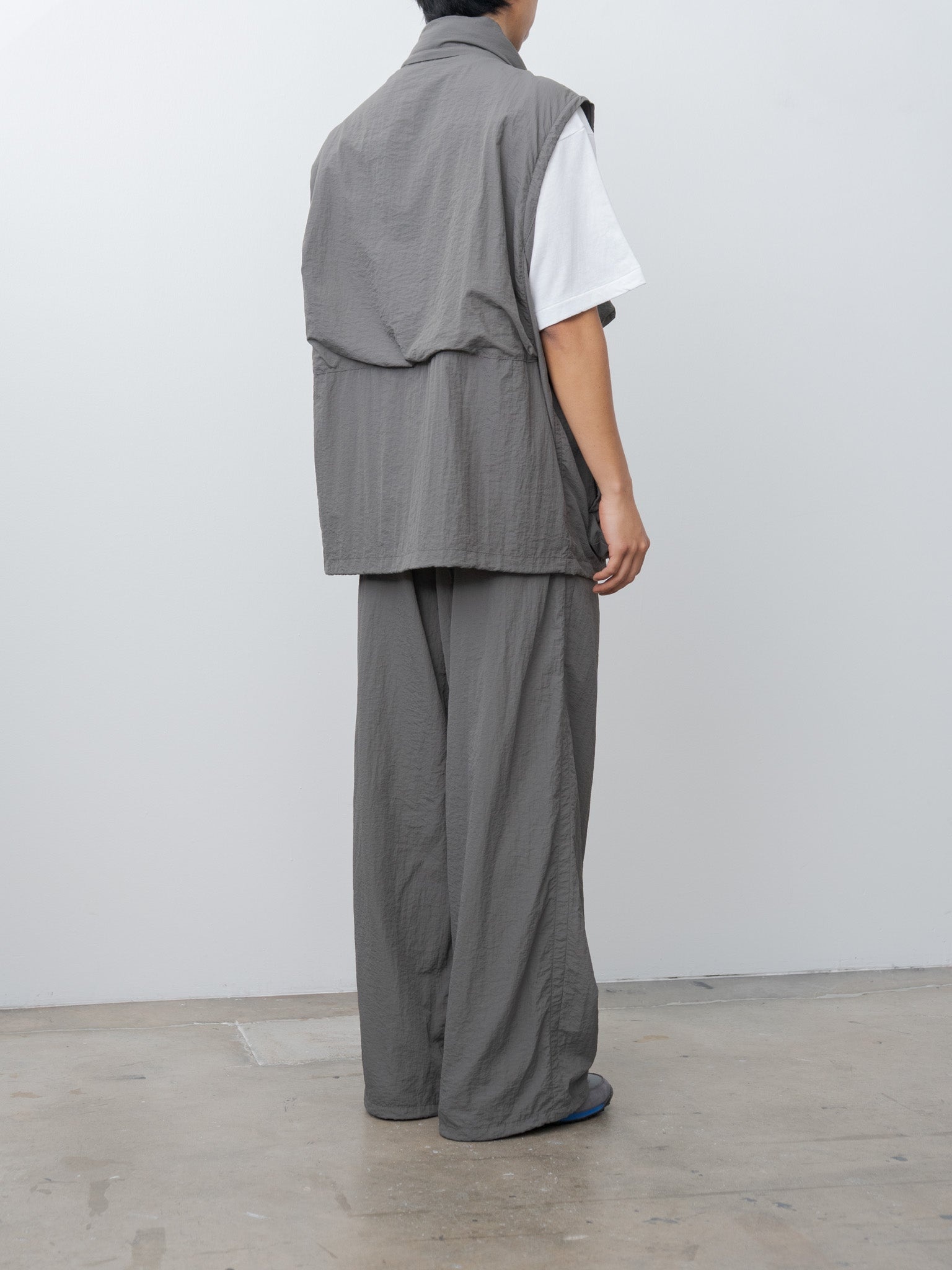 Nylon Multi Pockets Detachable Utility Blouson - Charcoal Khaki - 13