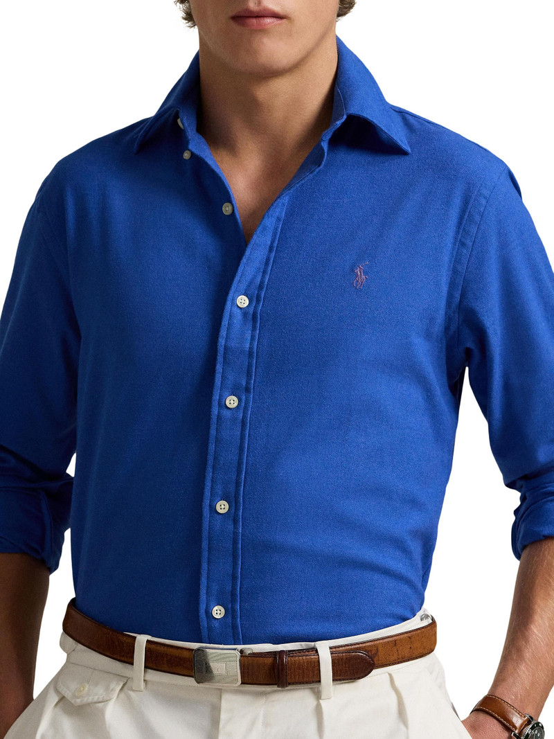 Men's Classic Fit Performance Twill Shirt - Dockside Blue Heather 5