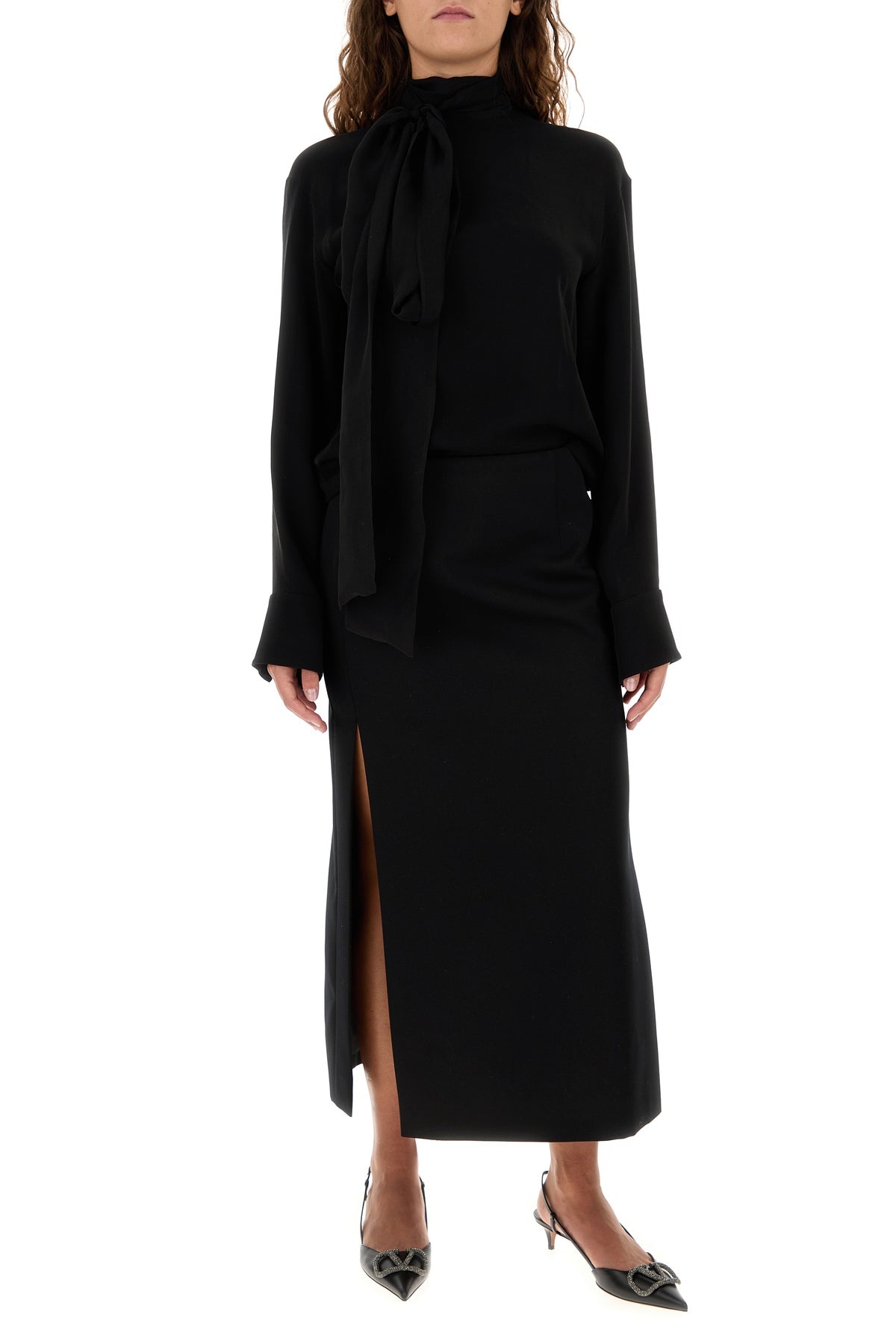 Black wool skirt - 6