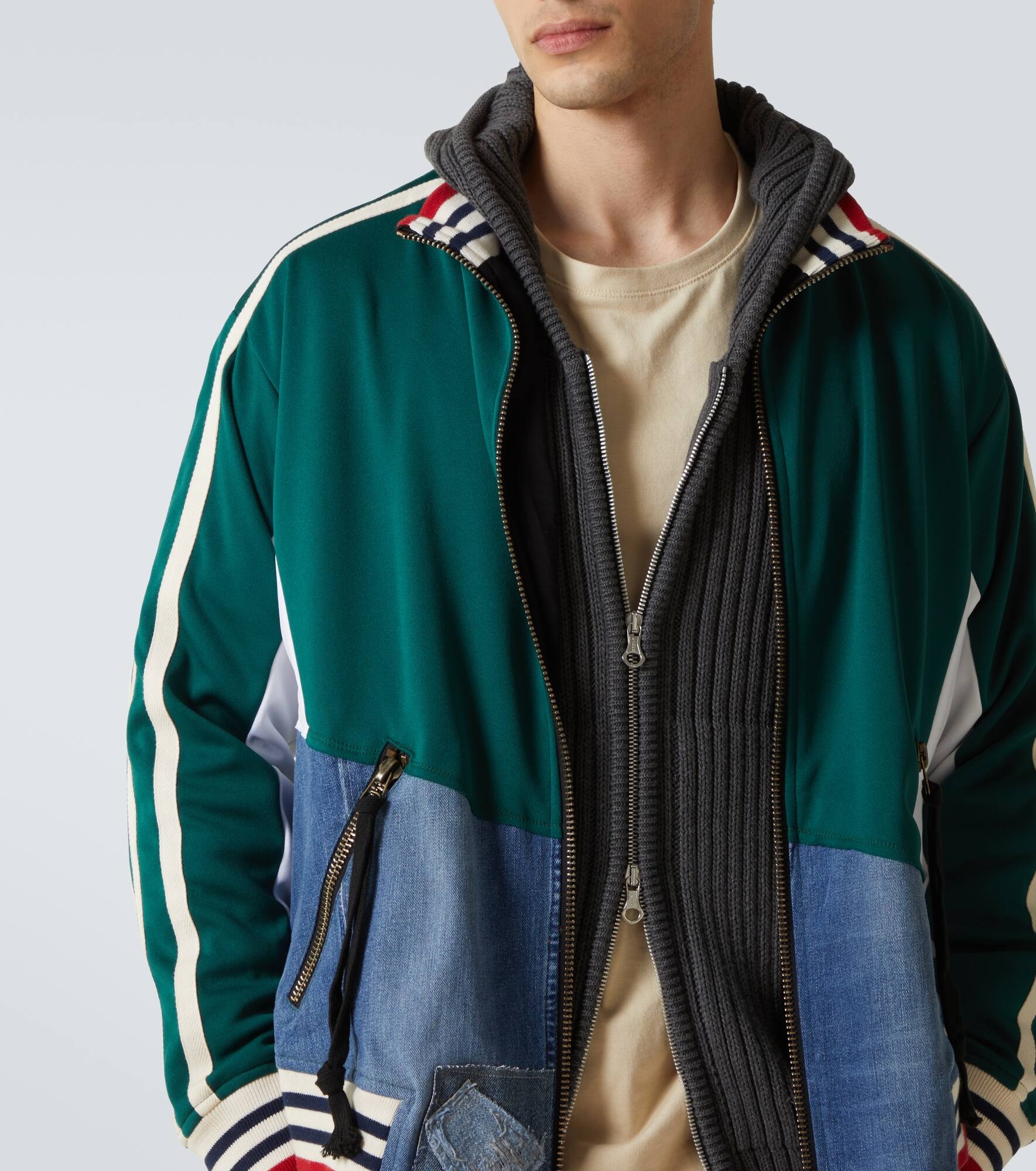 Denim track jacket - 5