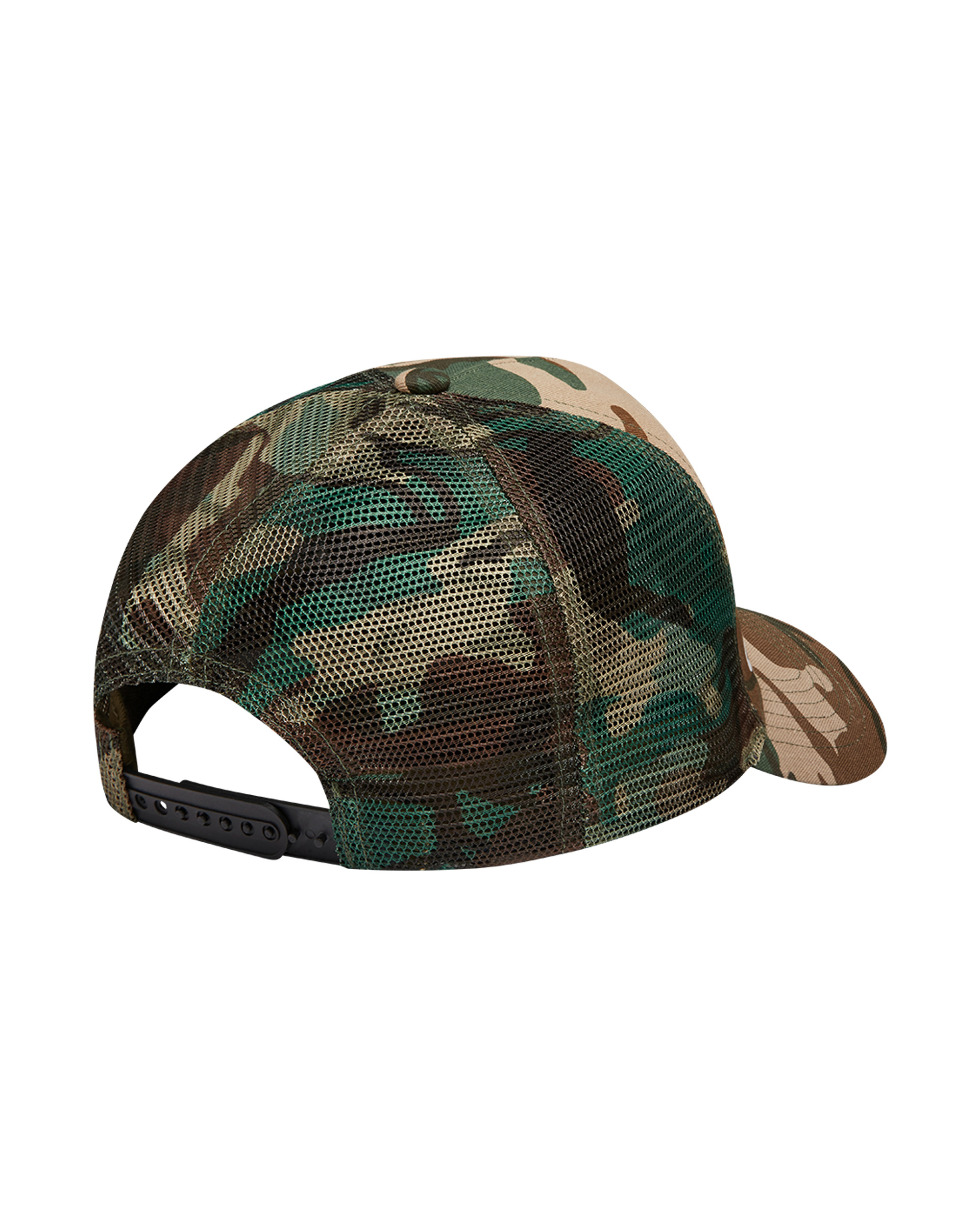 RUNNING DOG WOODLAND CAMO TRUCKER CAP - 2