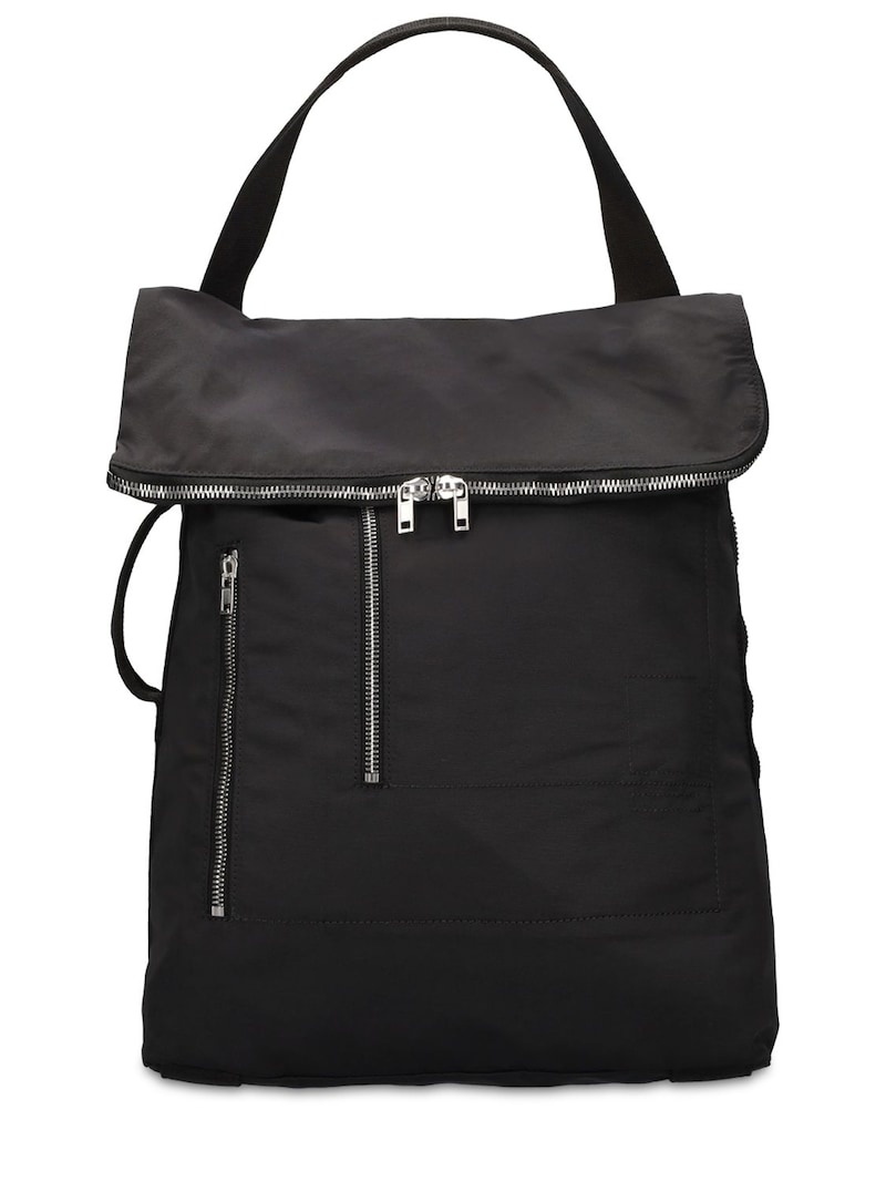 COTTON & NYLON FAILLE BACKPACK - 1