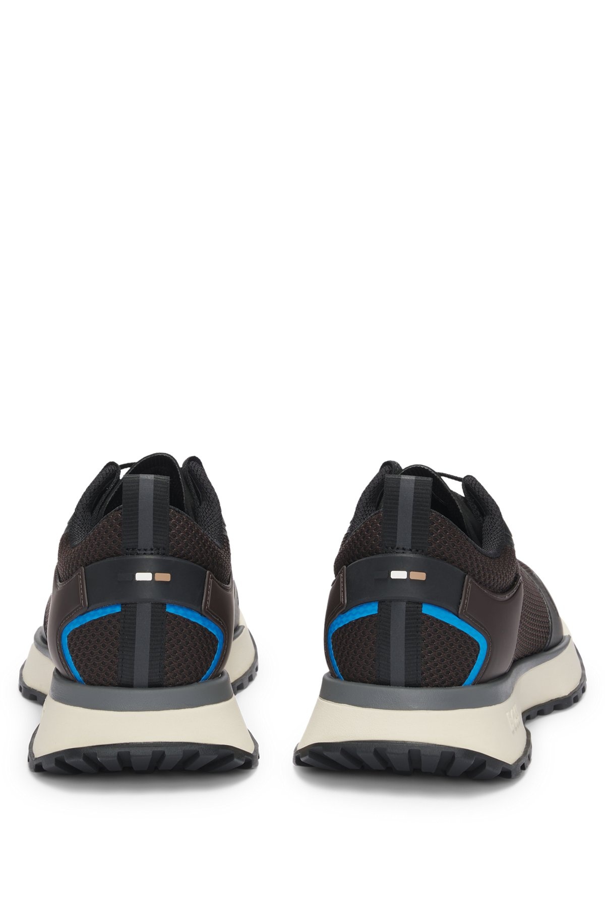 MIXED-MATERIAL TRAINERS WITH MESH DETAILS AND BRANDING - 5