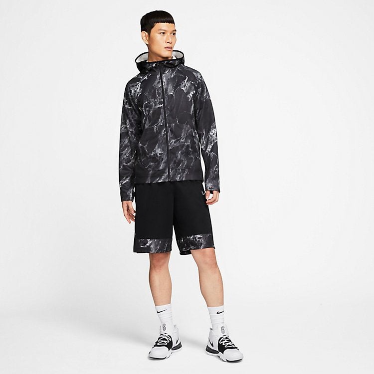 Nike Spotlight Marbled Fullzip Hoodie 'Black' BV9351-010 - 5