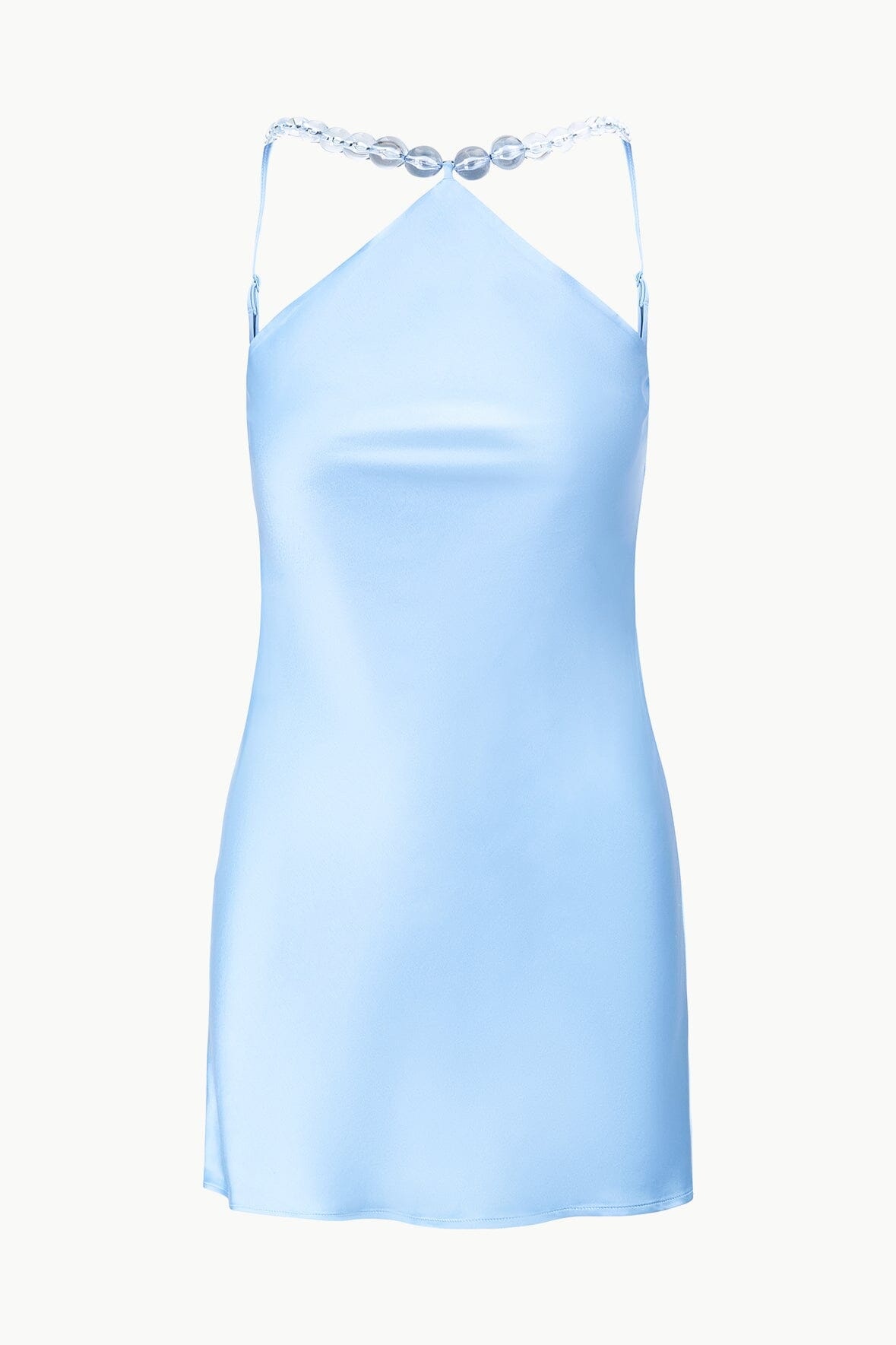 STAUD MINI CADENCE DRESS AZURE - 1