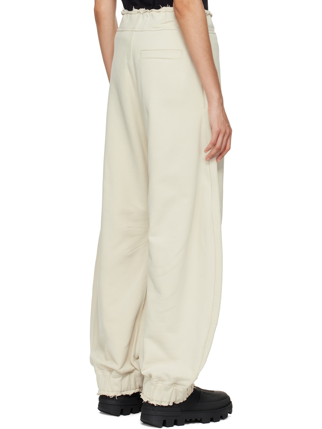 Moncler x Willow Smith Beige Raw Edge Sweatpants - 3