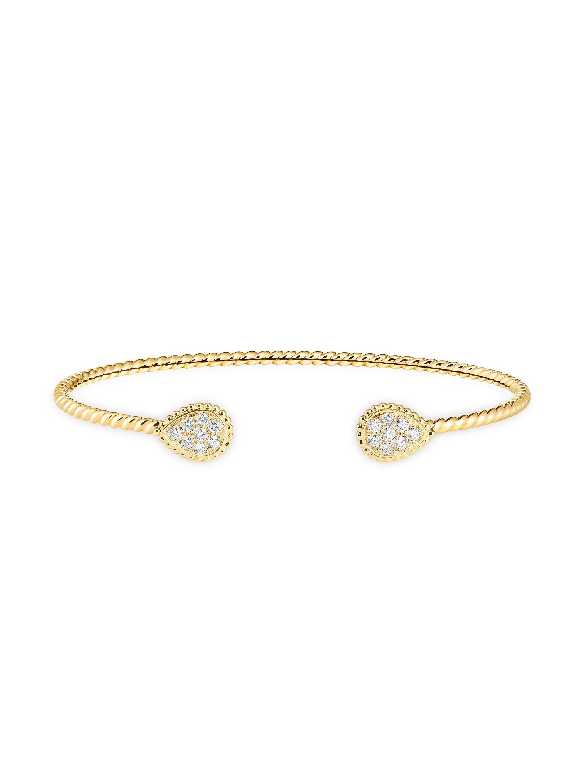 Women's Serpent Bohème 18K Yellow Gold & 0.27 TCW Diamond Cuff - Yellow Gold - 1