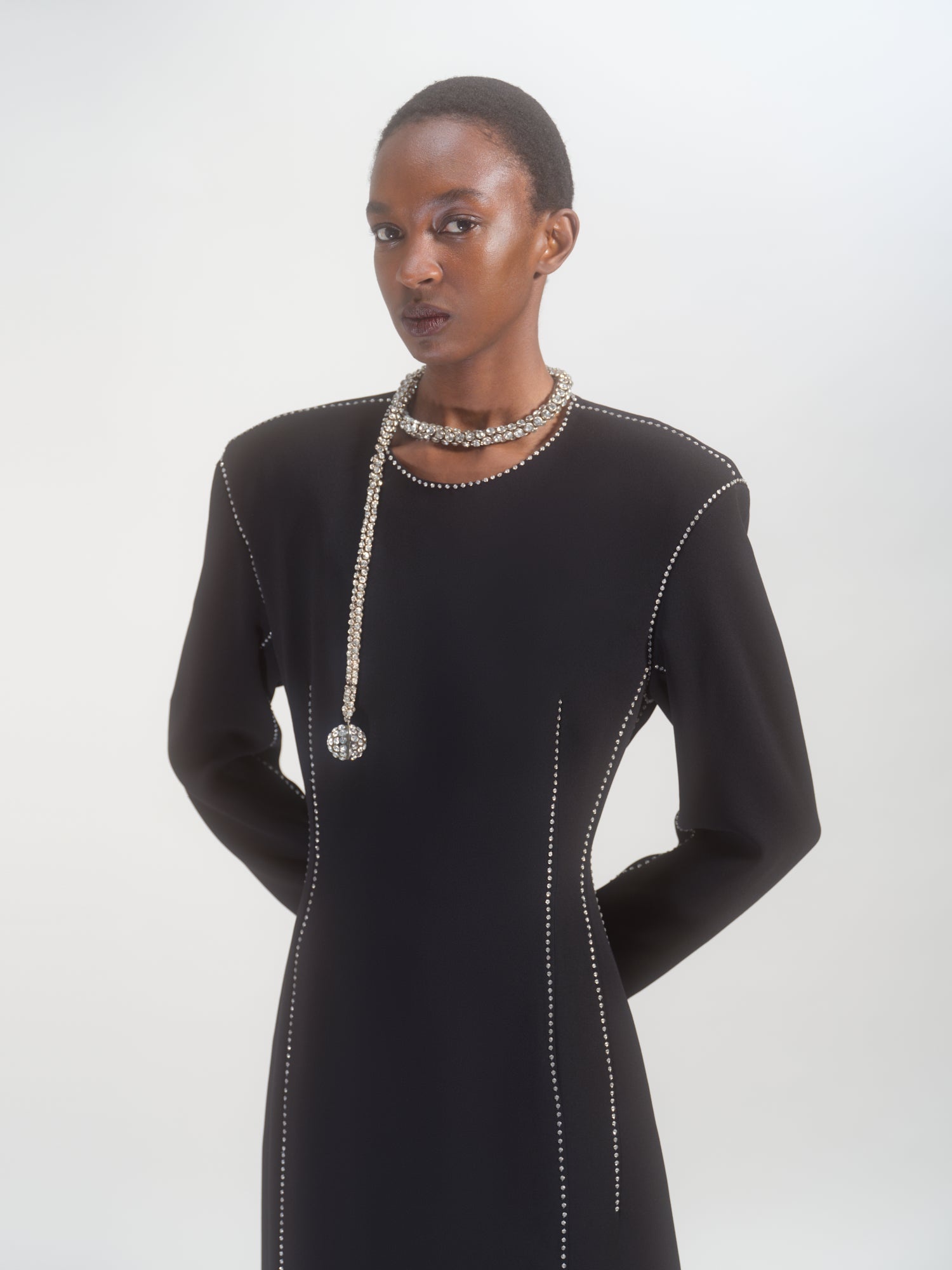 WAISTED MIDI DRESS - 7