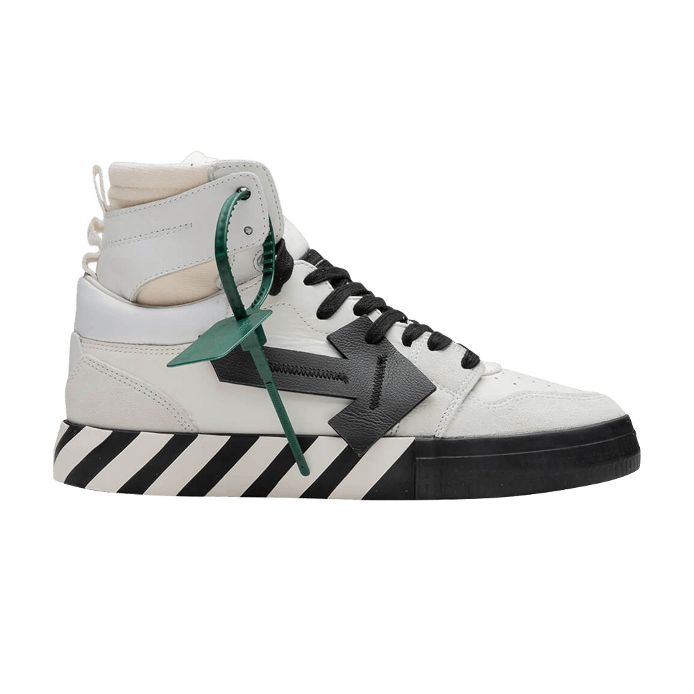 Off-White High Top Vulcanized 'White Black' - 1