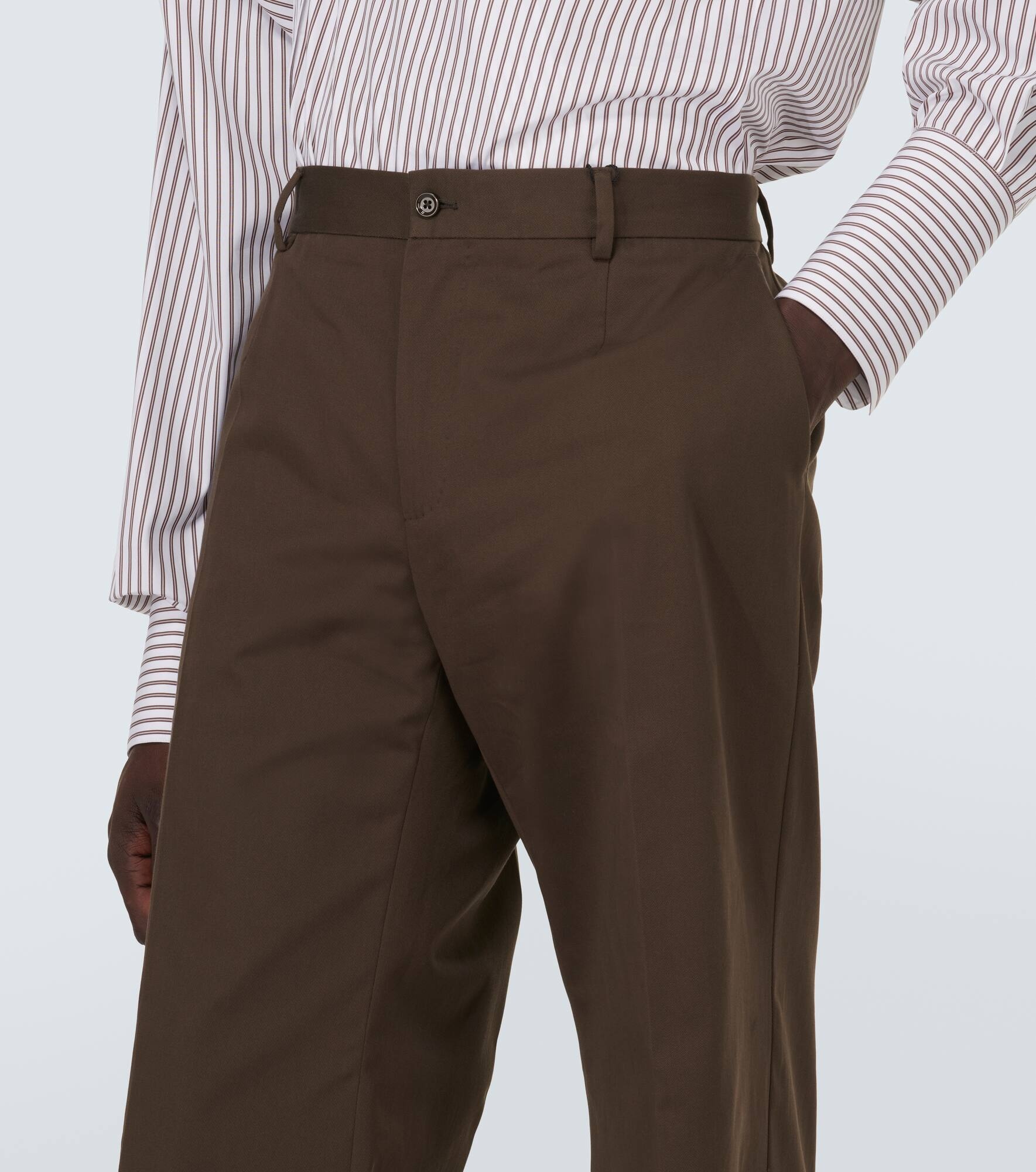 Cotton wide-leg pants - 5