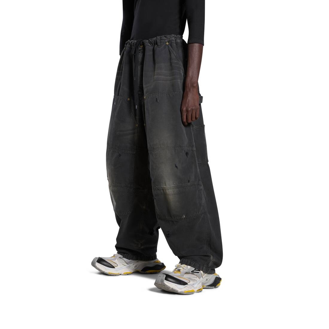 Men's Double Knee Pants in Black - 5