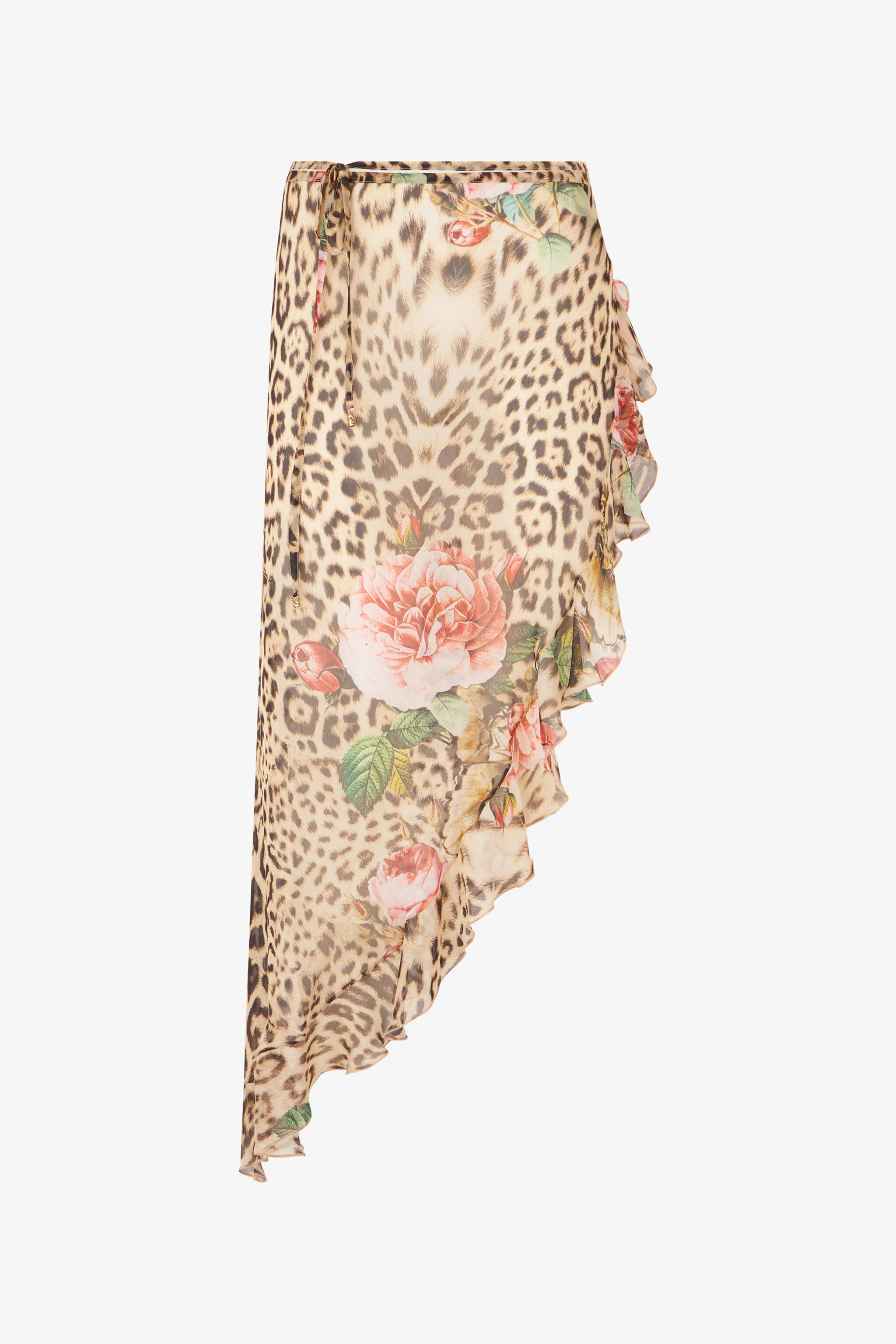 Jaguar Roses Print Sarong - 1