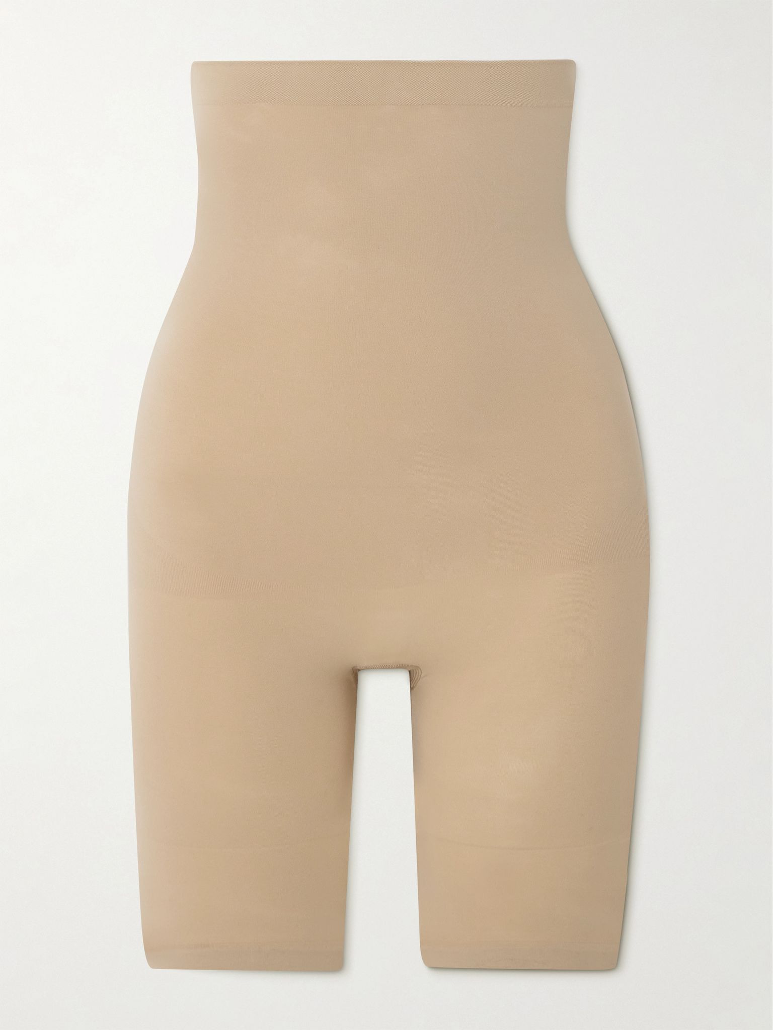 Seamless High-Waisted Above The Knee Short - Clay Beige - 1