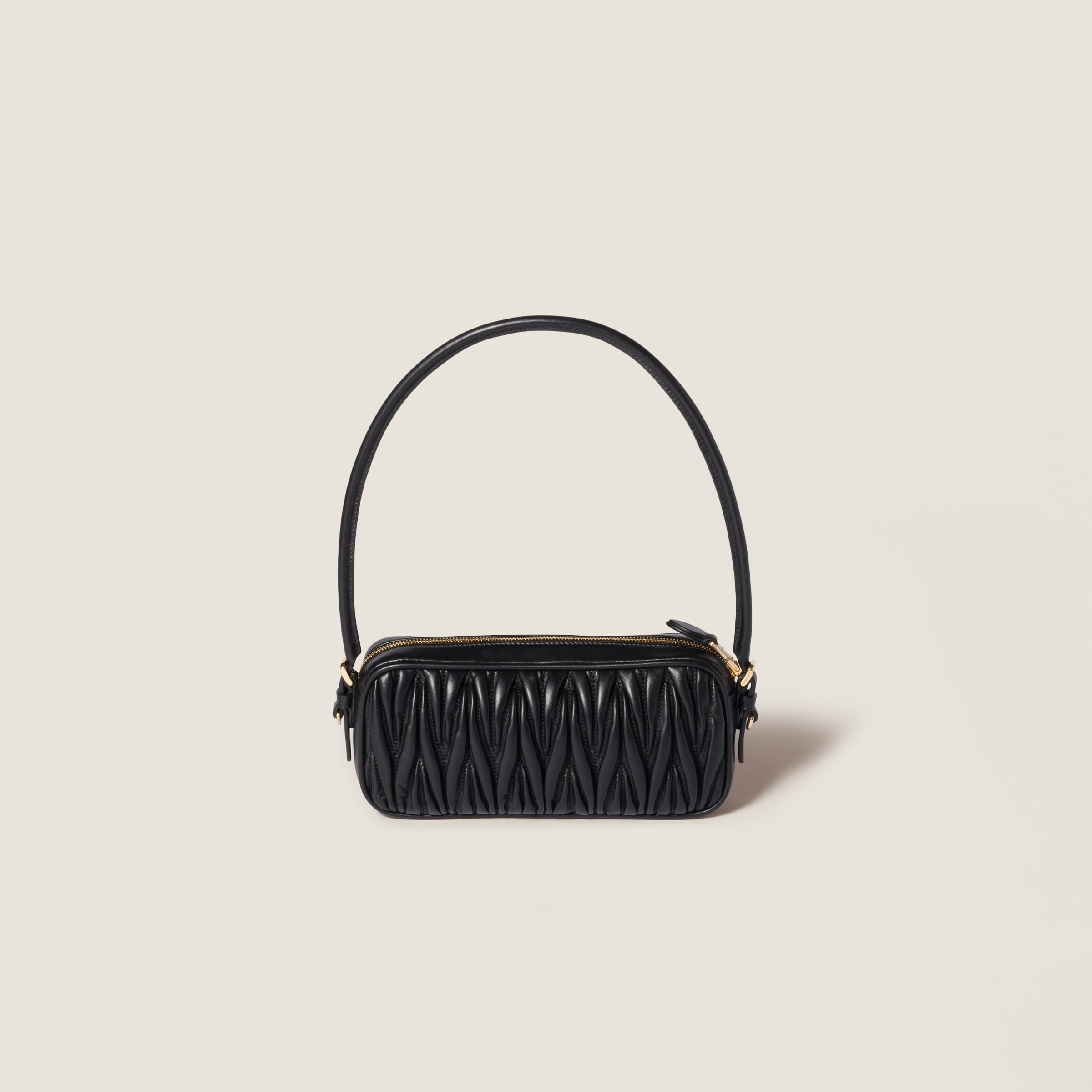 Matelassé nappa leather pouch - 3