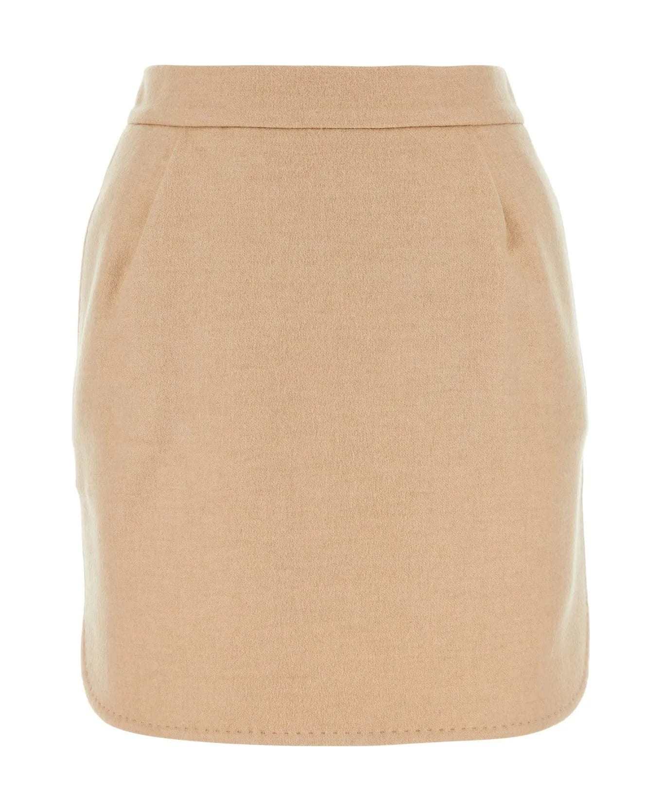 Bobbio Mini Skirt In Camel - 1