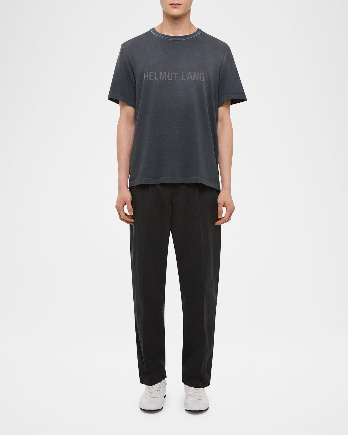 Men's Faded Logo Print T-Shirt - 4