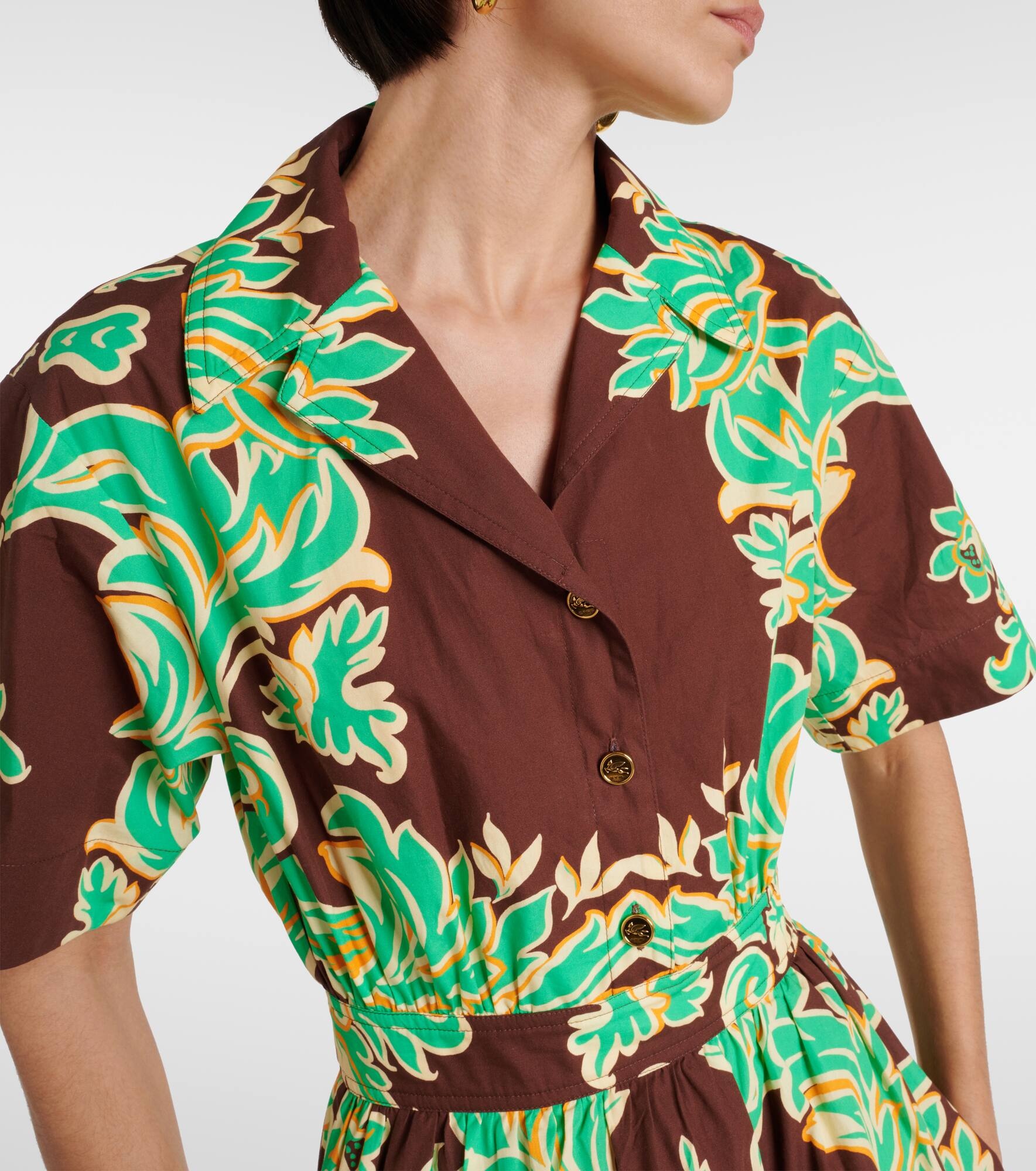 Cotton shirt dress - 6