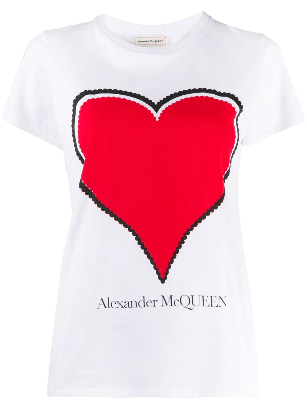 heart logo loose T-shirt - 1