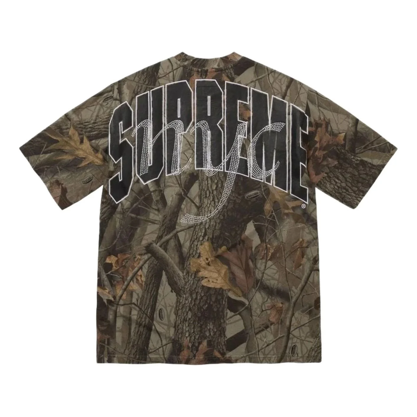 Supreme SS26 Rhinestone Script S/S T-Shirt 'Realtree Hardwoods Camo' SUP-SS26-324-CMO - 1