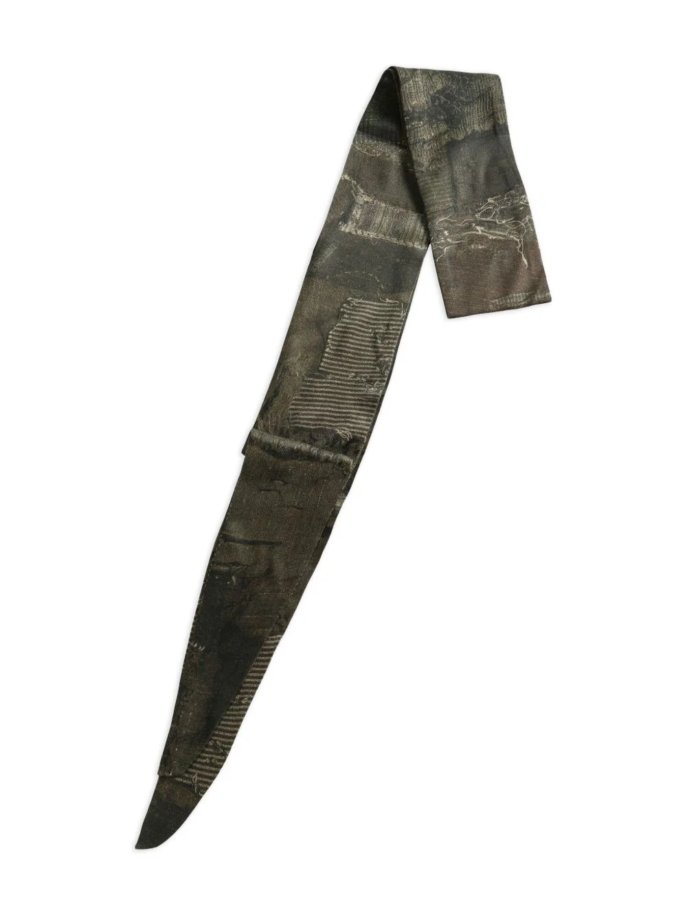 patchwork silk scarf - 1