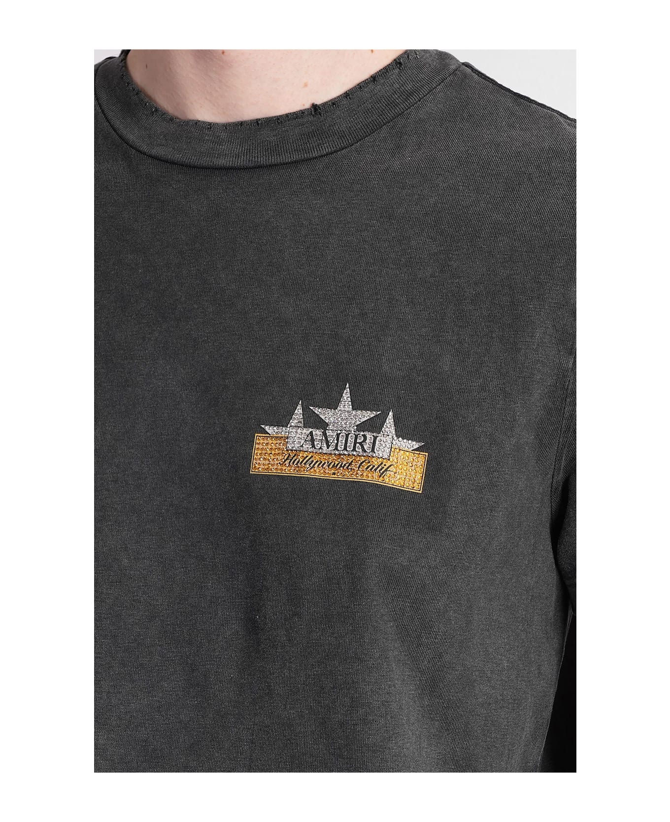 T-shirt In Black Cotton - 5