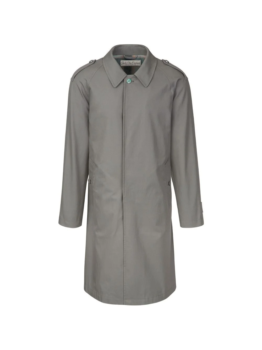 gemstone-embellished cashmere coat - 1