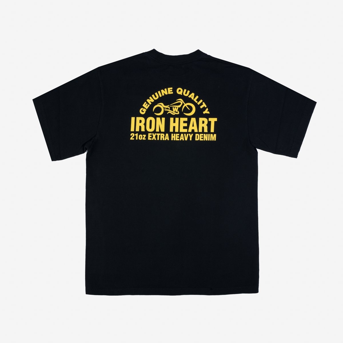 IHPT-2304-BLK 7.5oz Printed Loopwheel Crew Neck T-Shirt - Black - 3
