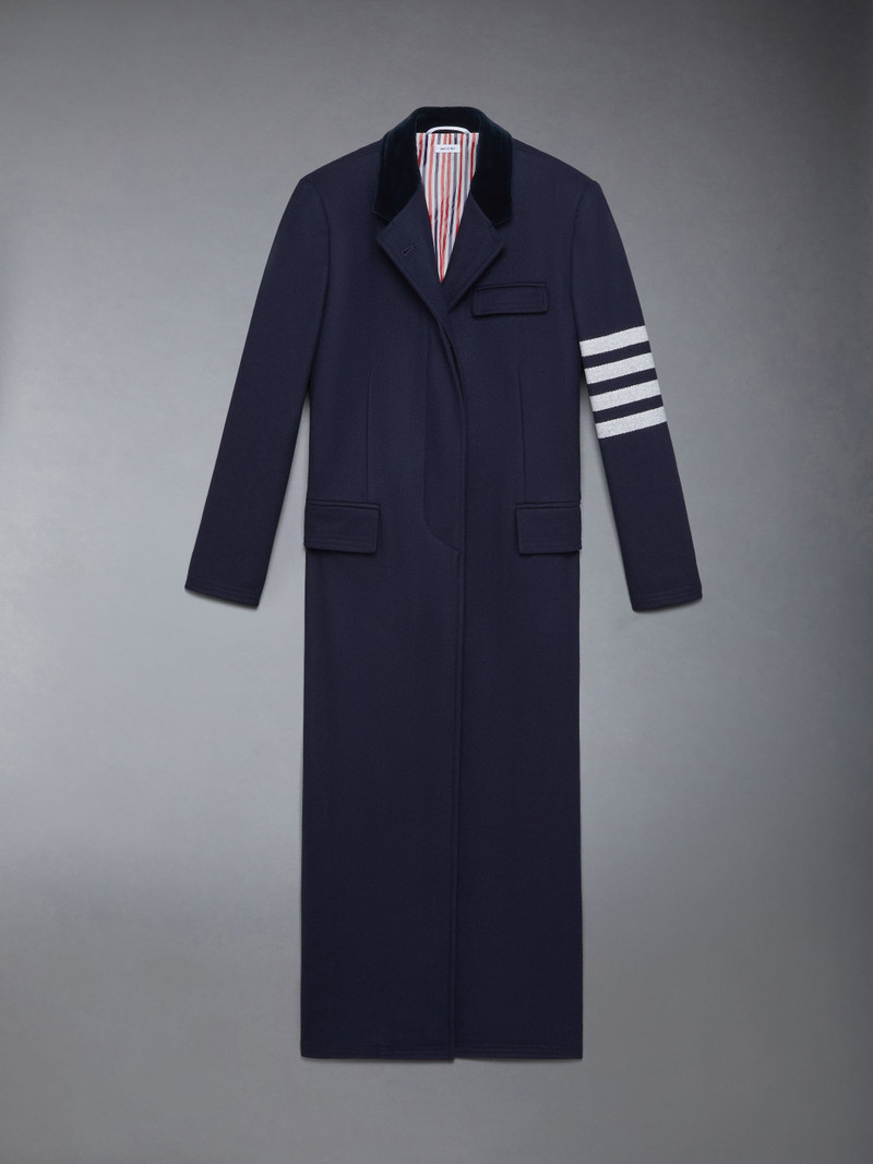 Melton Wool 4-Bar Chesterfield Overcoat - 1