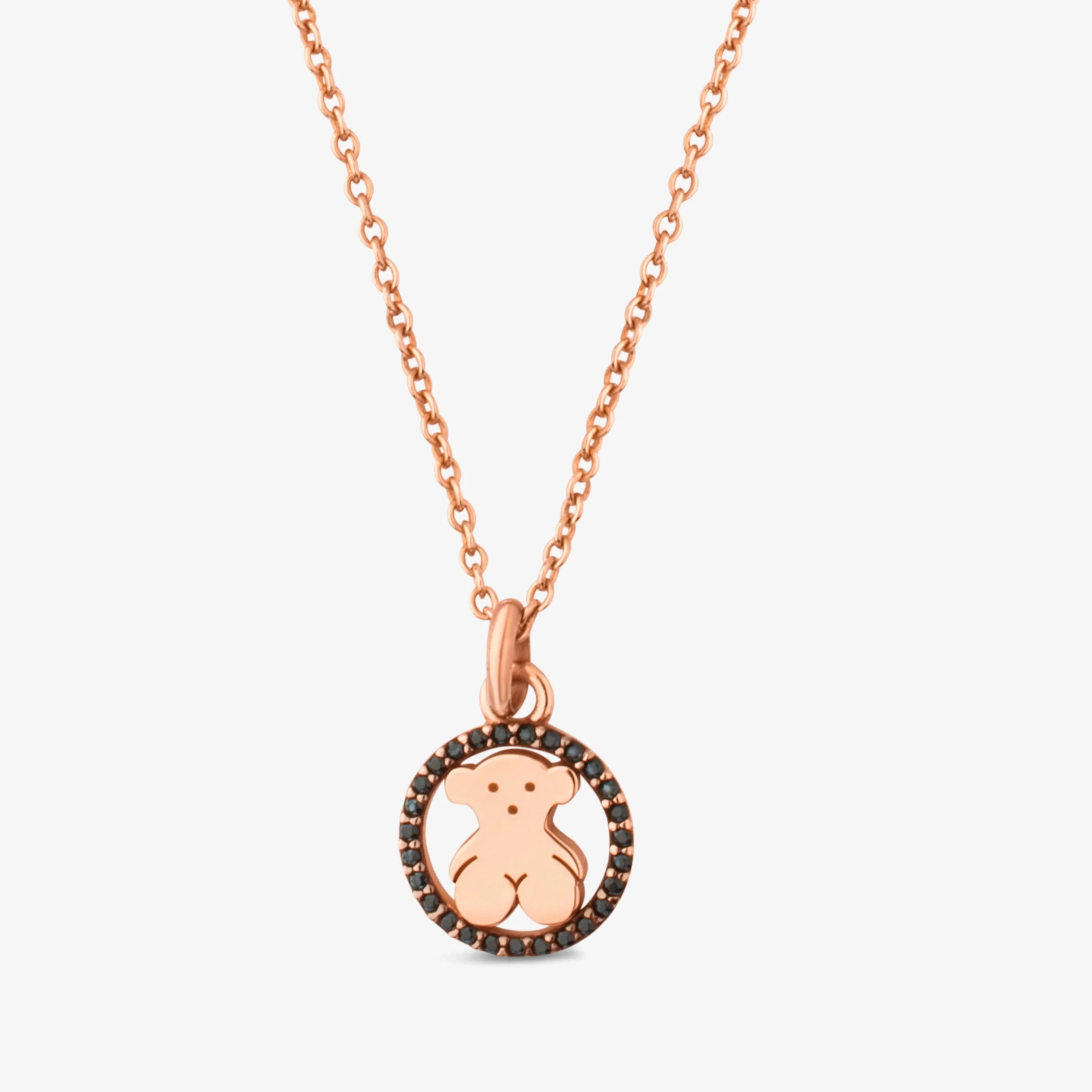 Rose 18K gold vermeil Camille Necklace with Spinels - 1
