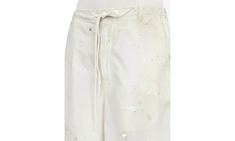 MM6 Maison Margiela Paint Splatter Cargo Pants "White" outlook