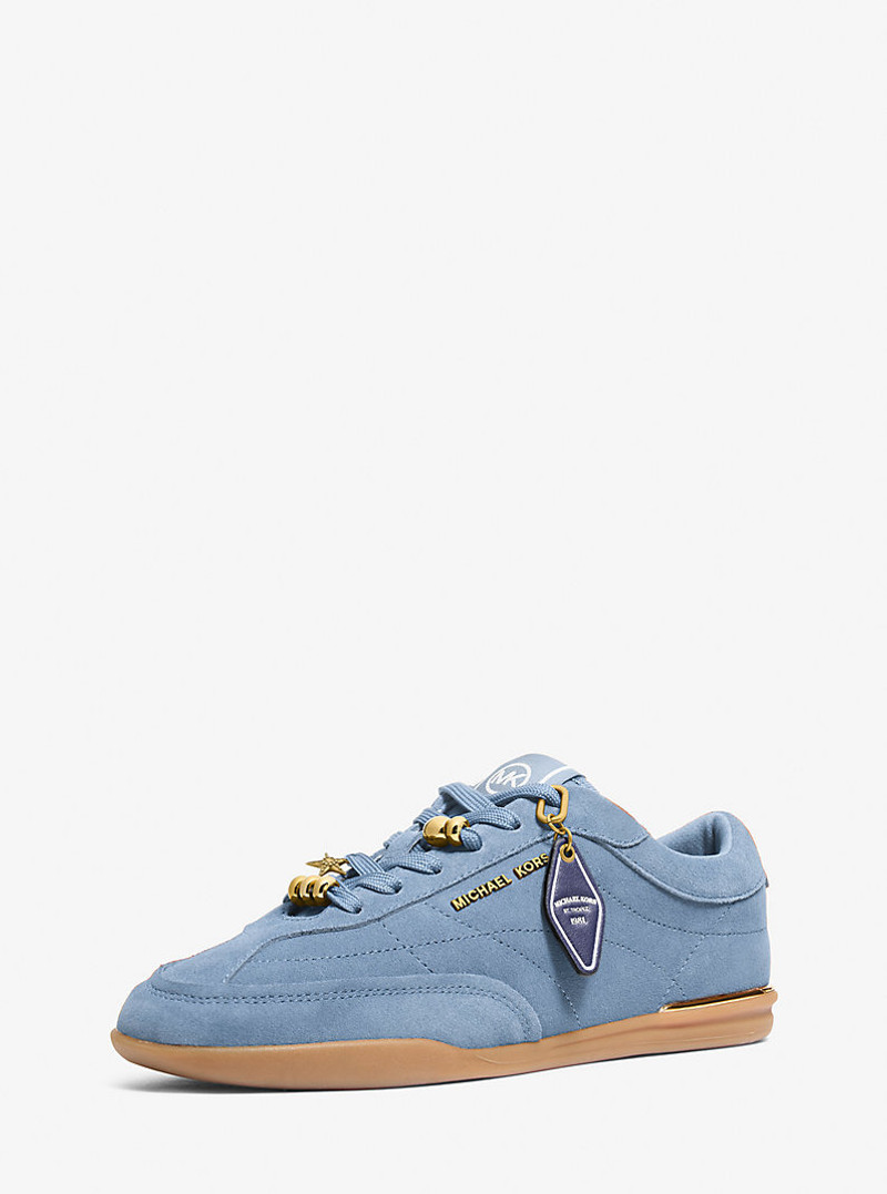 MICHAEL KORS Nolan Embellished Suede Sneaker outlook