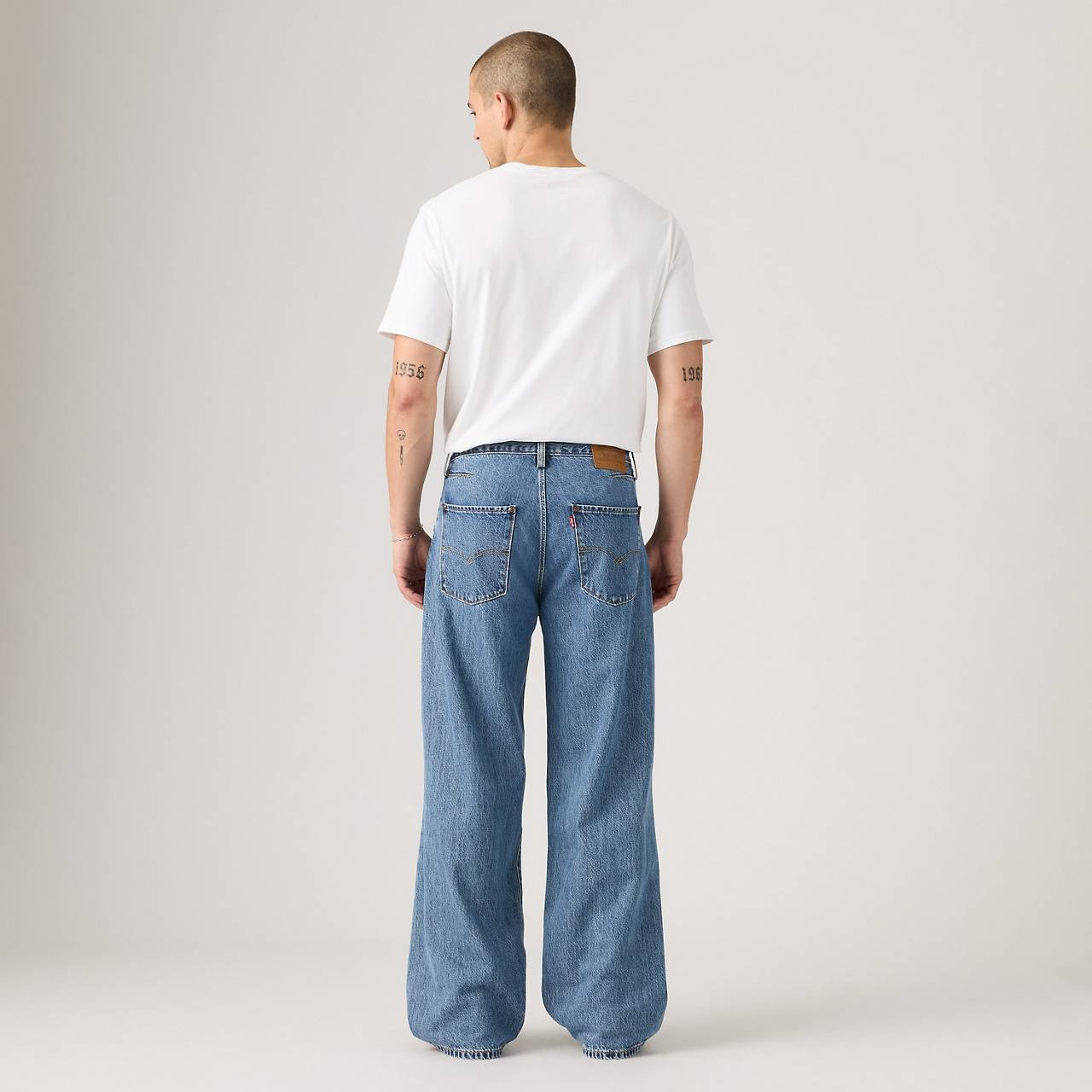 TWISTED BAGGY WIDE LEG MEN'S JEANS - 5