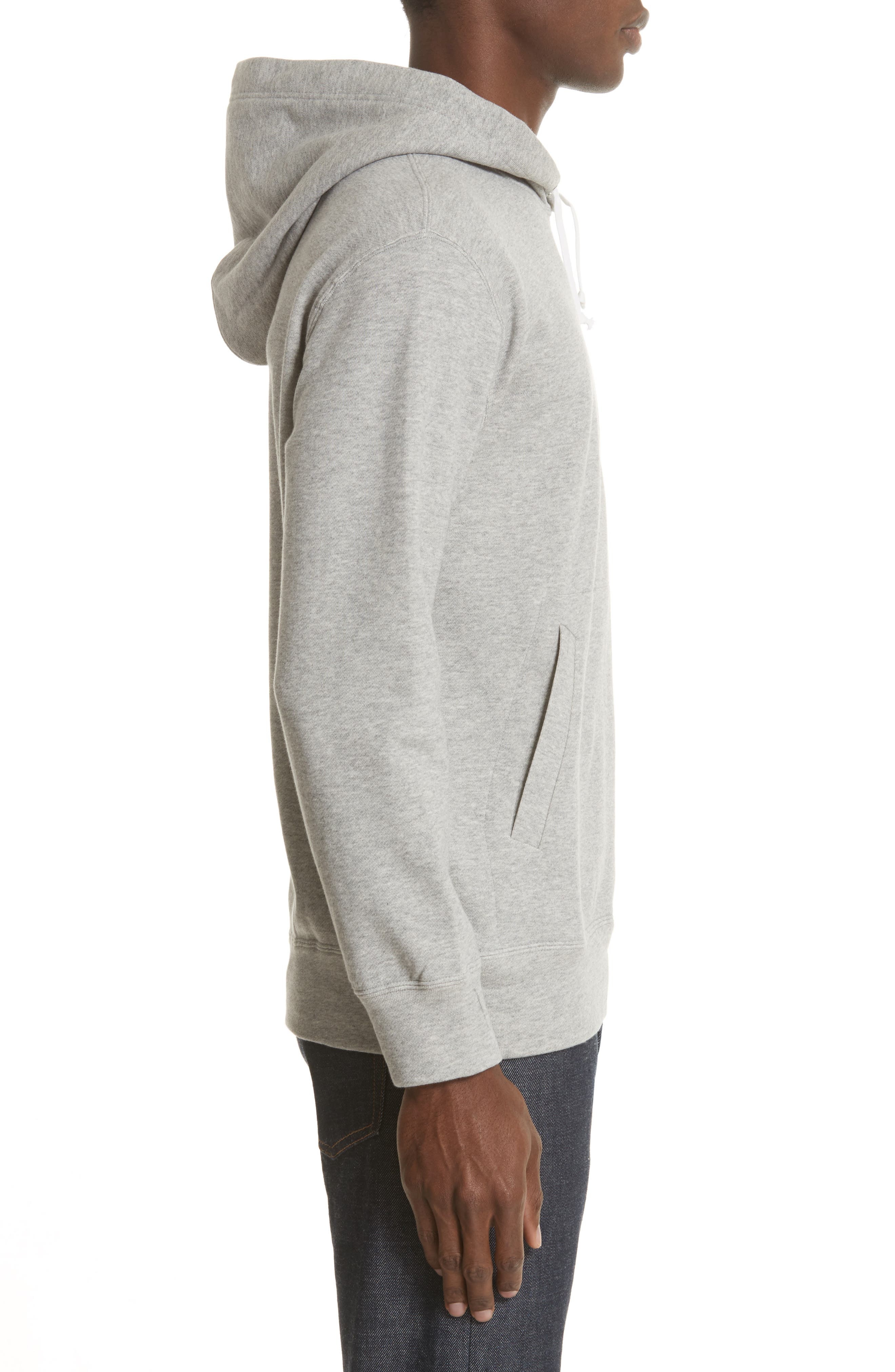 Comme des Garçons PLAY Red Heart Hoodie in Grey at Nordstrom - 3