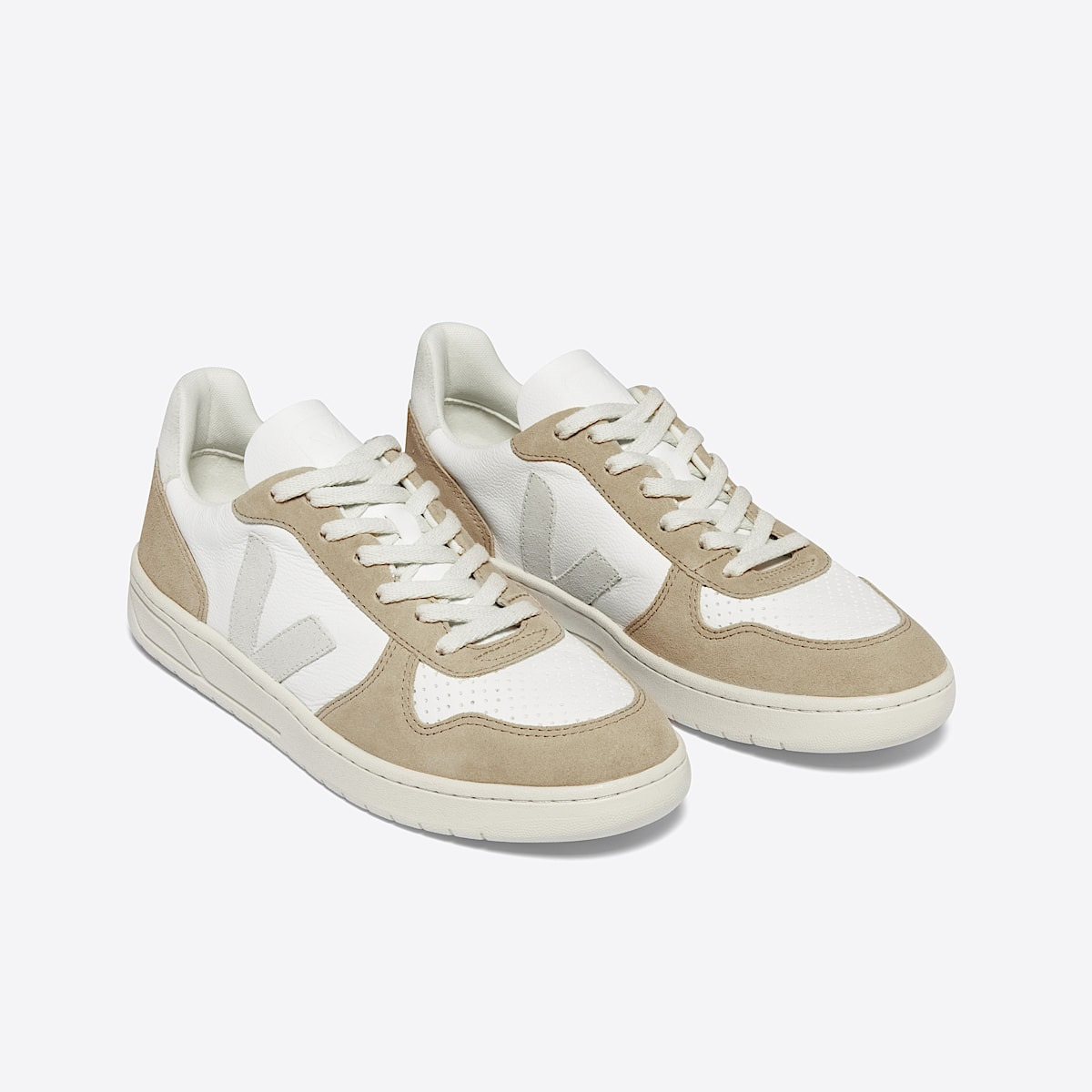 V-10 LEATHER WHITE NATURAL SAHARA - 2