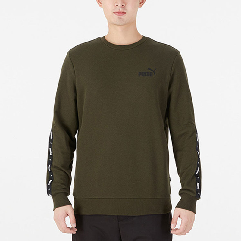 PUMA PUMA Side Sports Round Neck Pullover Green 849562-70 outlook