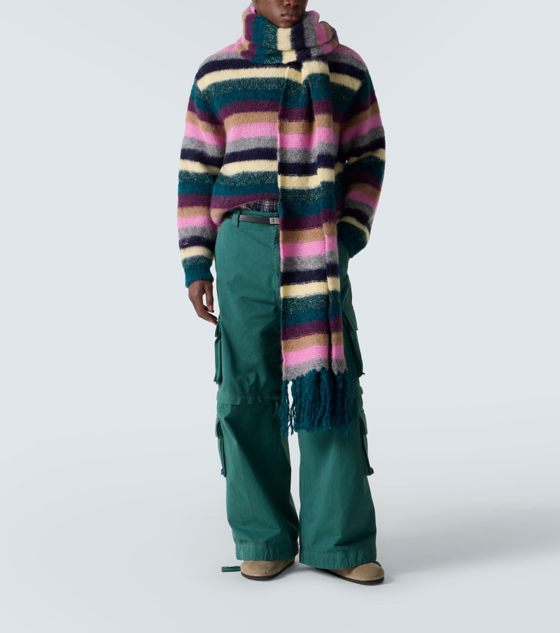 ERL Striped alpaca-blend sweater outlook