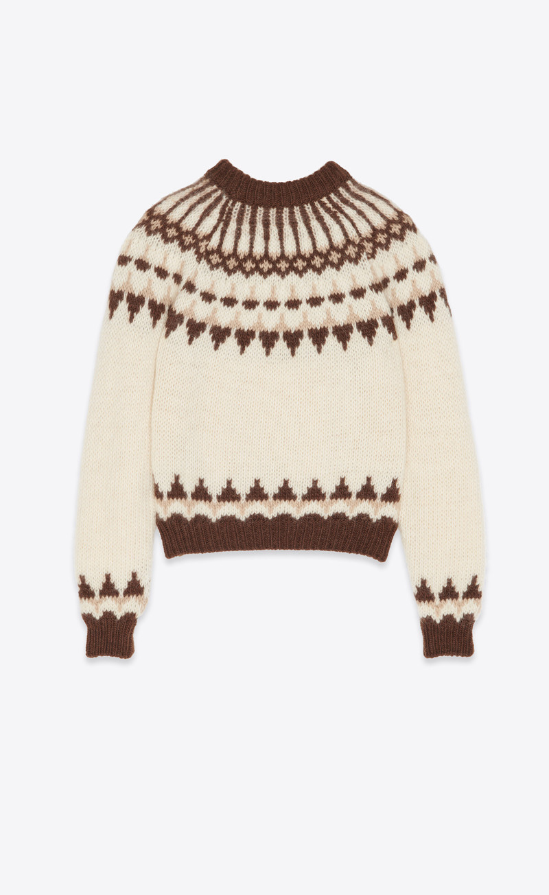 SAINT LAURENT sweater in wool and mohair outlook