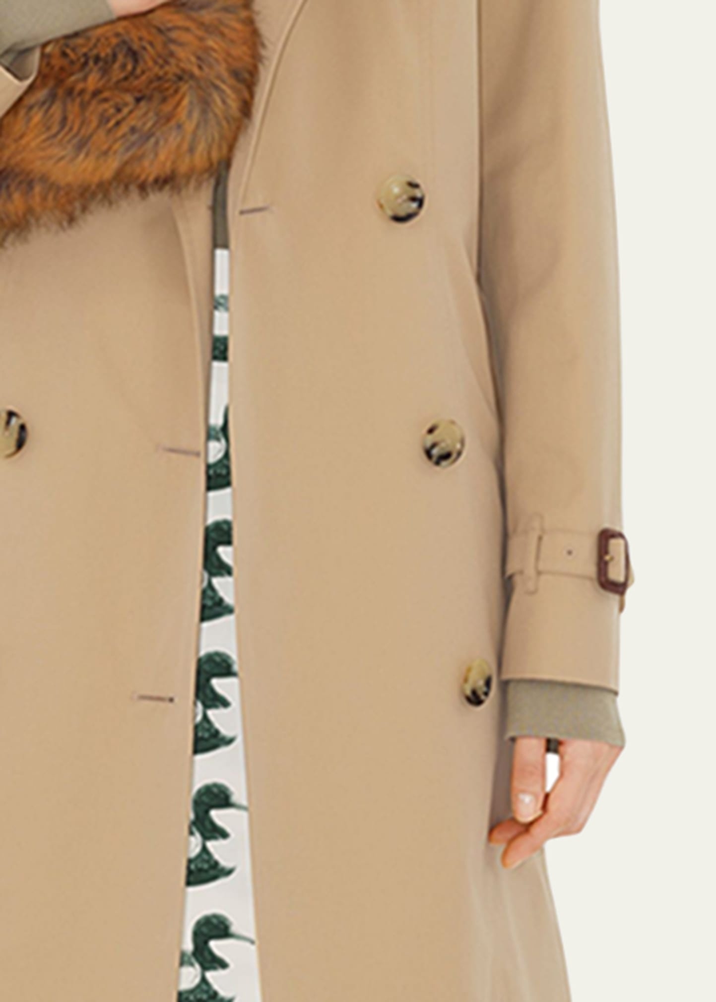 Chelsea Belted Double-Breasted Trench Coat - 5