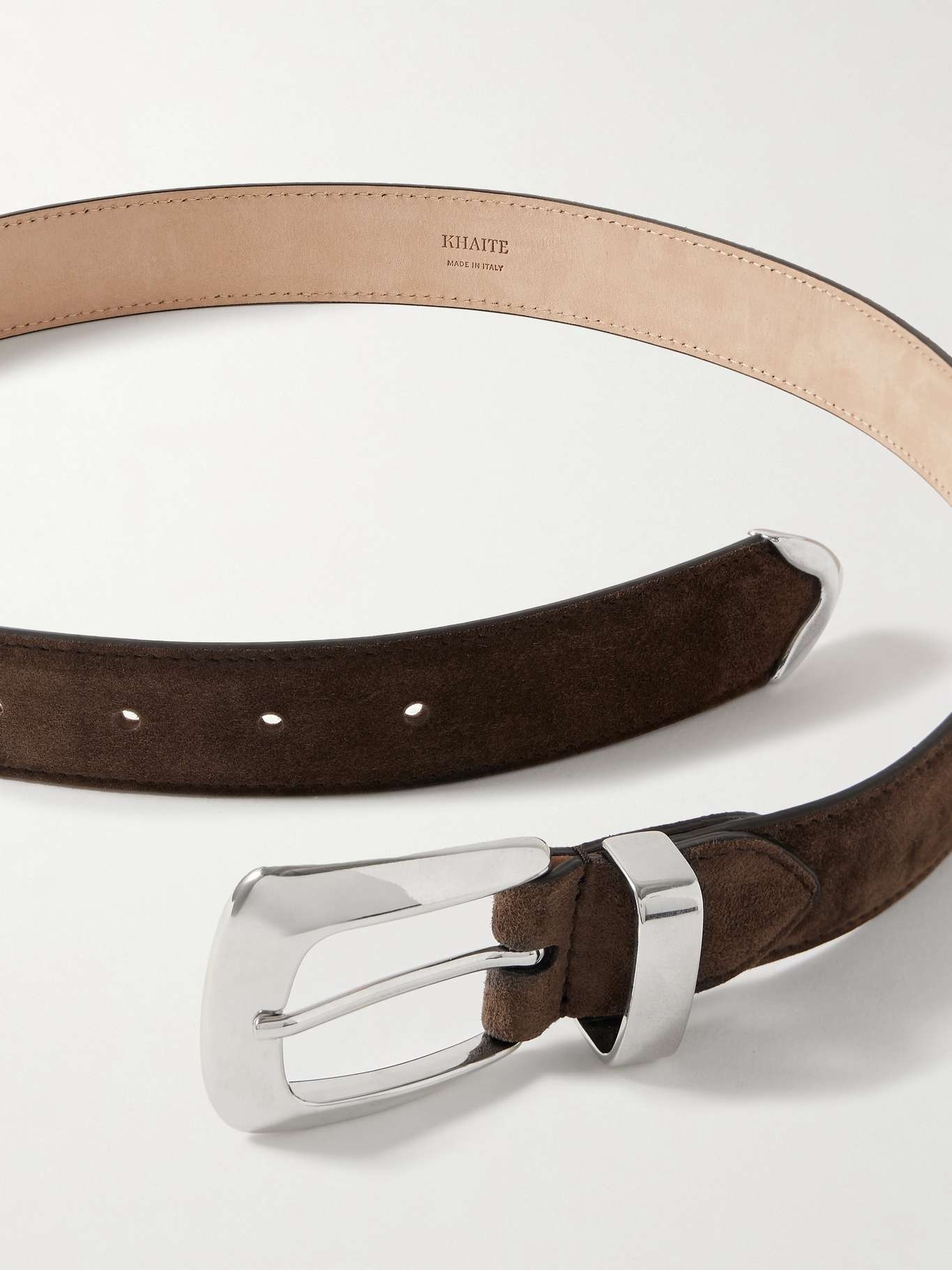 Benny suede belt Dark brown - 3