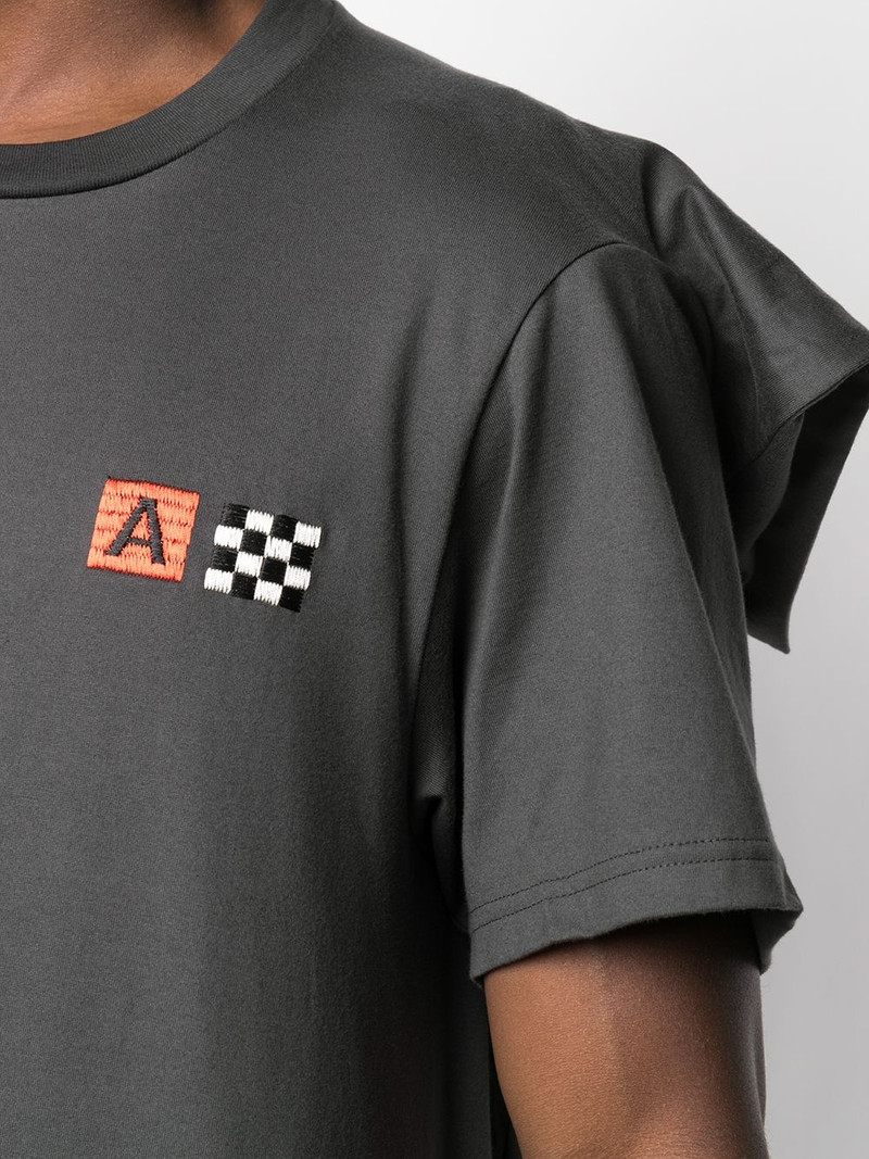 folded-edge crew-neck T-shirt 6