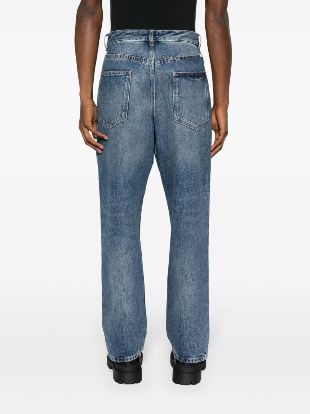 mid-rise straight-leg jeans - 4