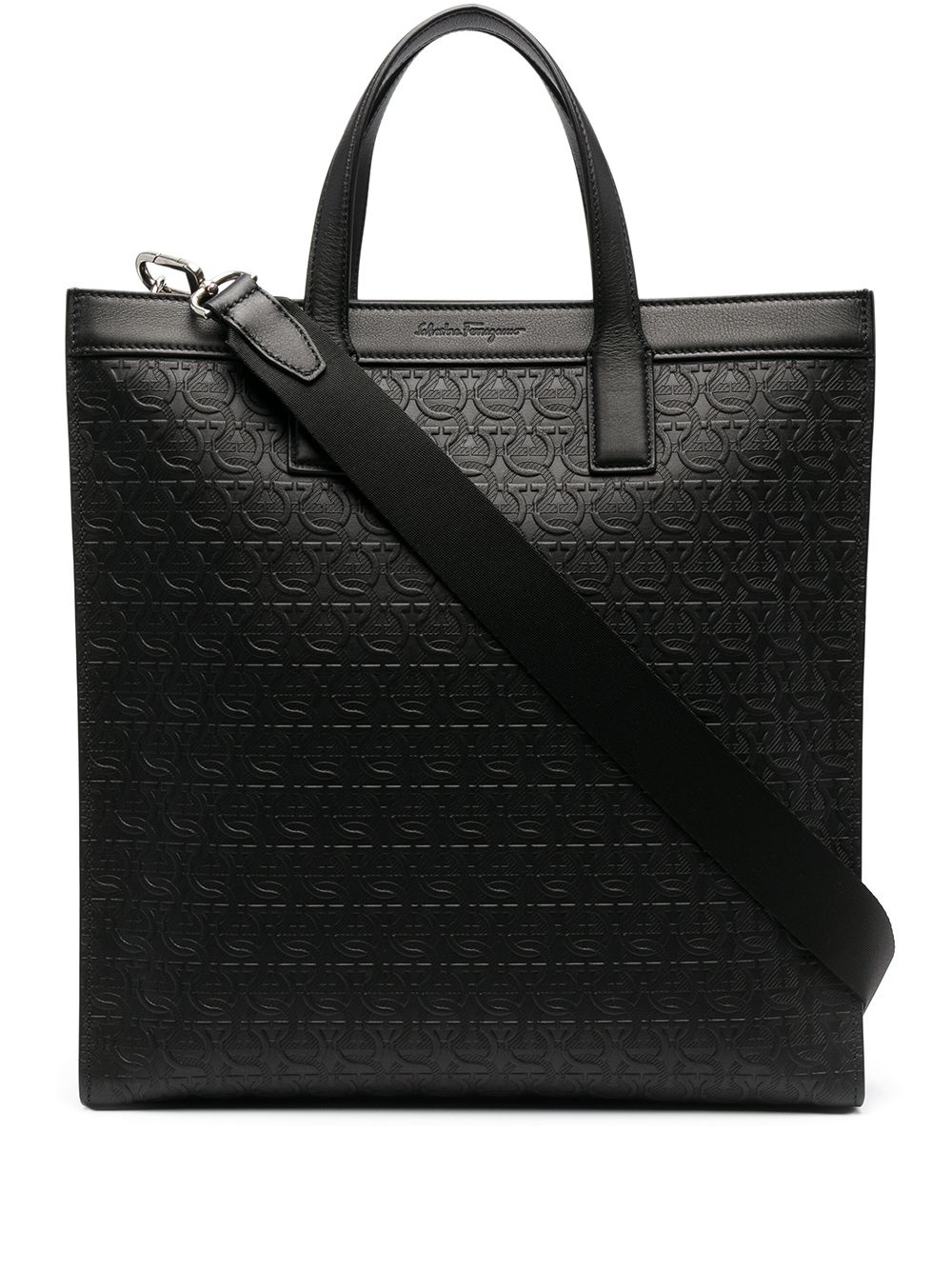 logo-embossed tote bag - 1