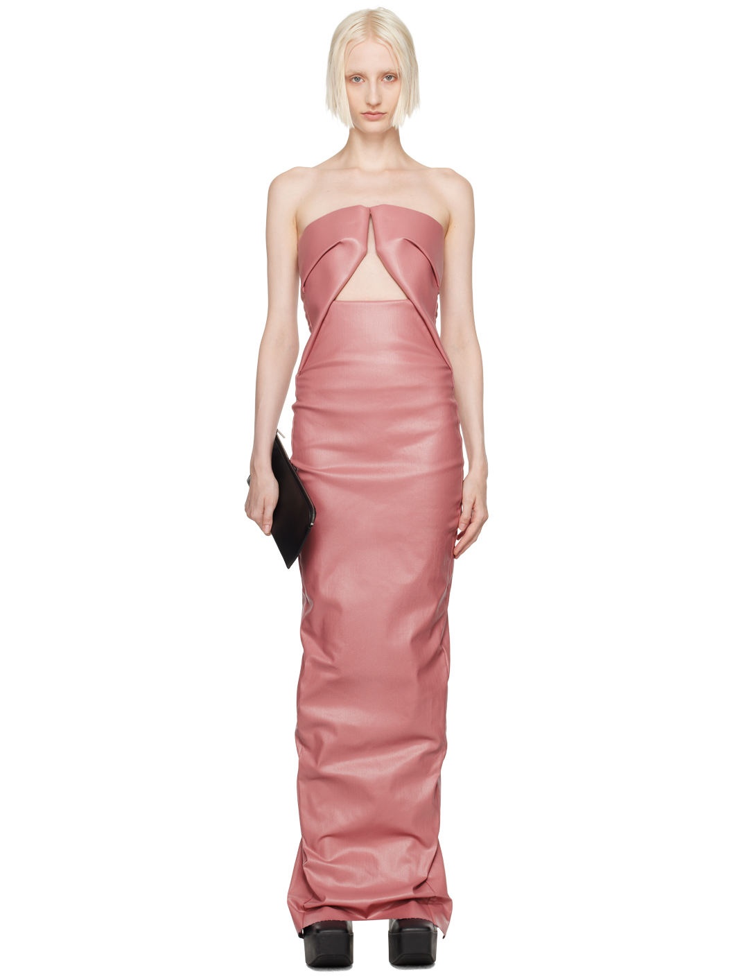 Pink Porterville Prong Denim Maxi Dress - 1